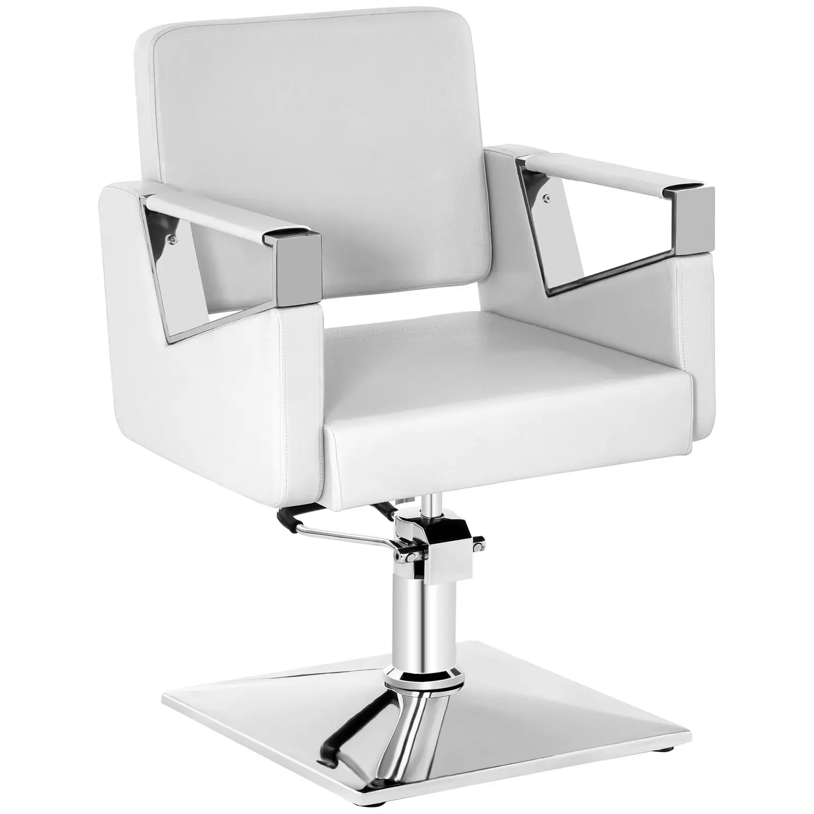 Fodrász szék - 445–550 mm - 200 kg - Matte white
