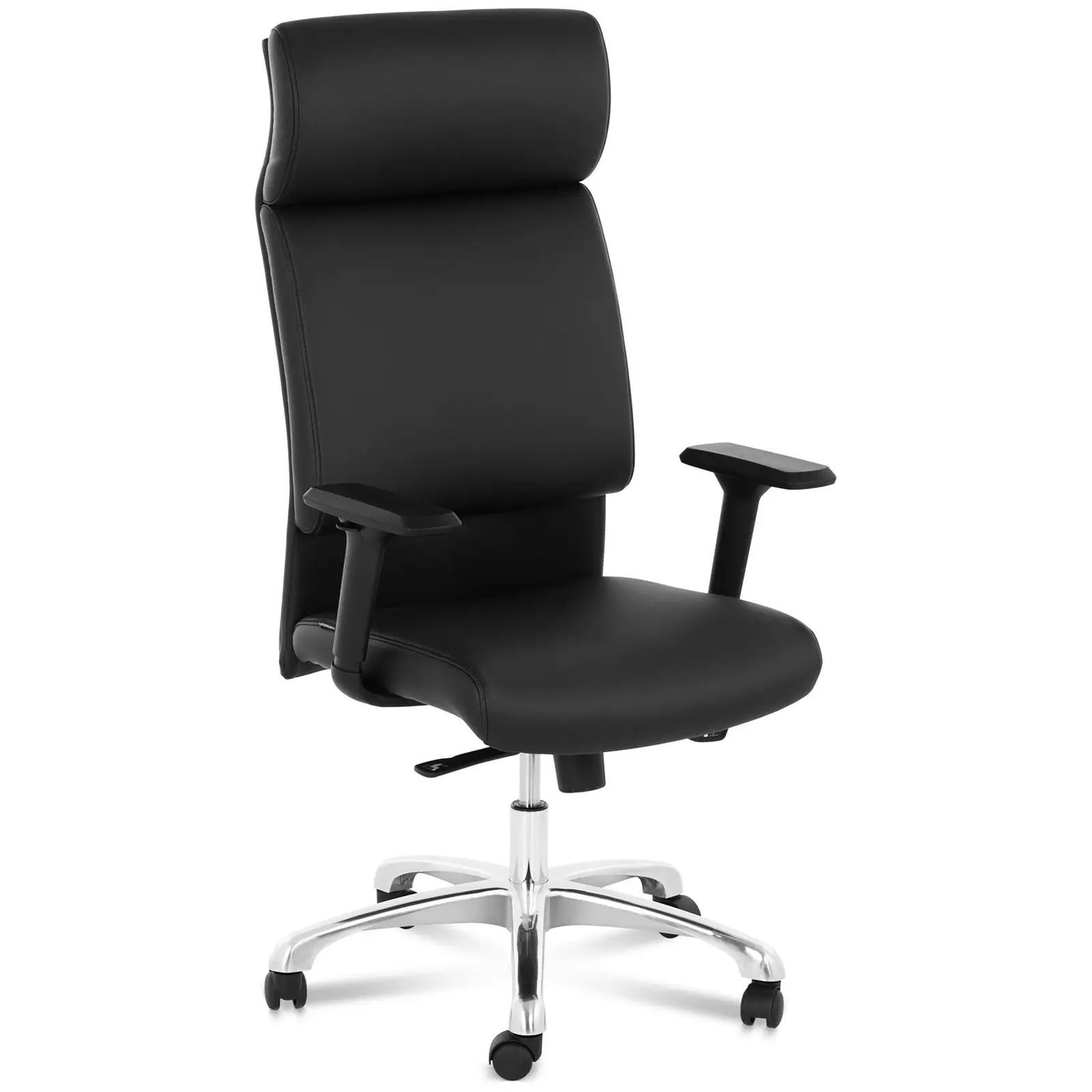 Irodai szék - főnöki szék - műbőr - króm - fejtámla - 150 kg | Fromm & Starck