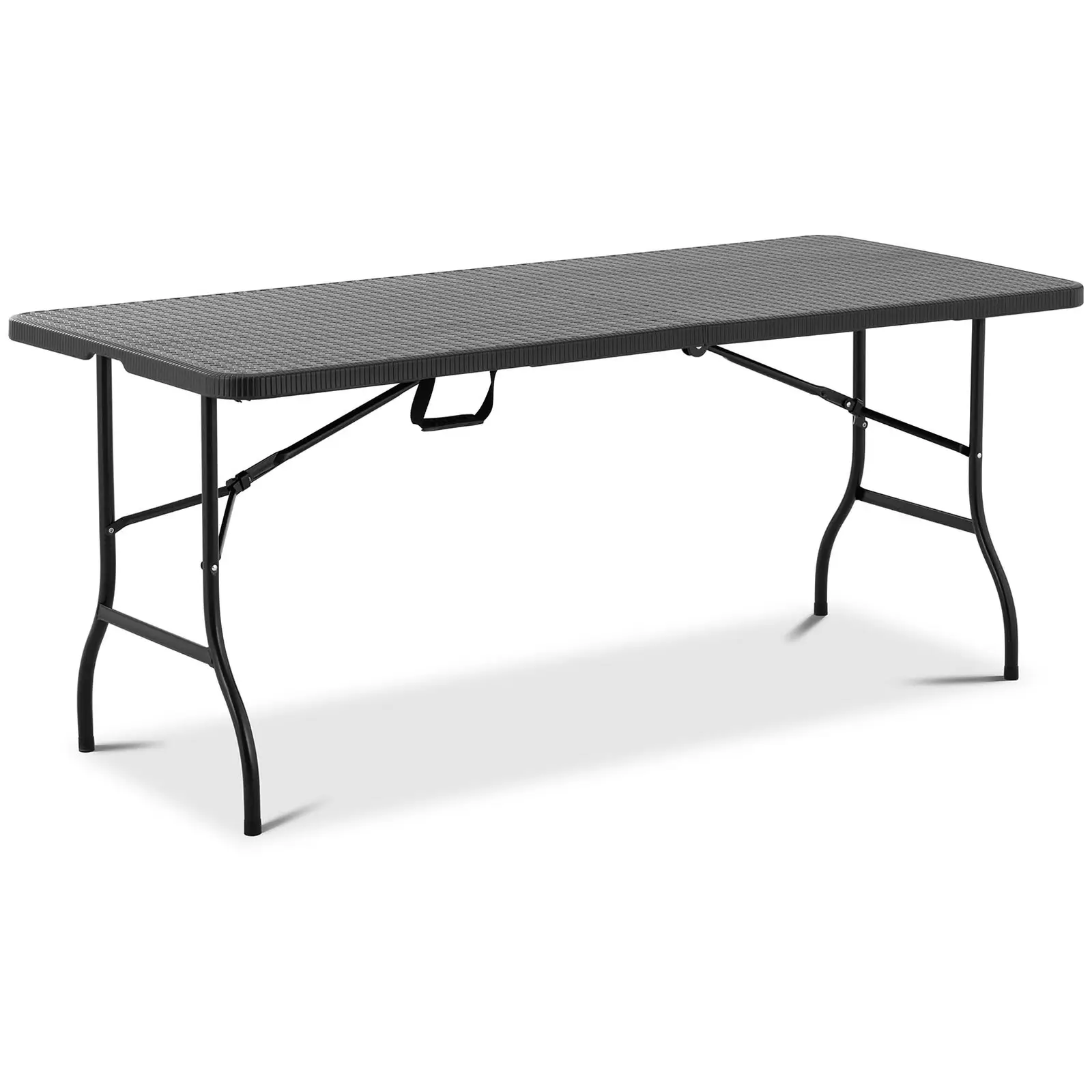 Összecsukható asztal - 1830 x 750 x 740 mm - Royal Catering - 150 kg - kültéri/beltéri - fekete