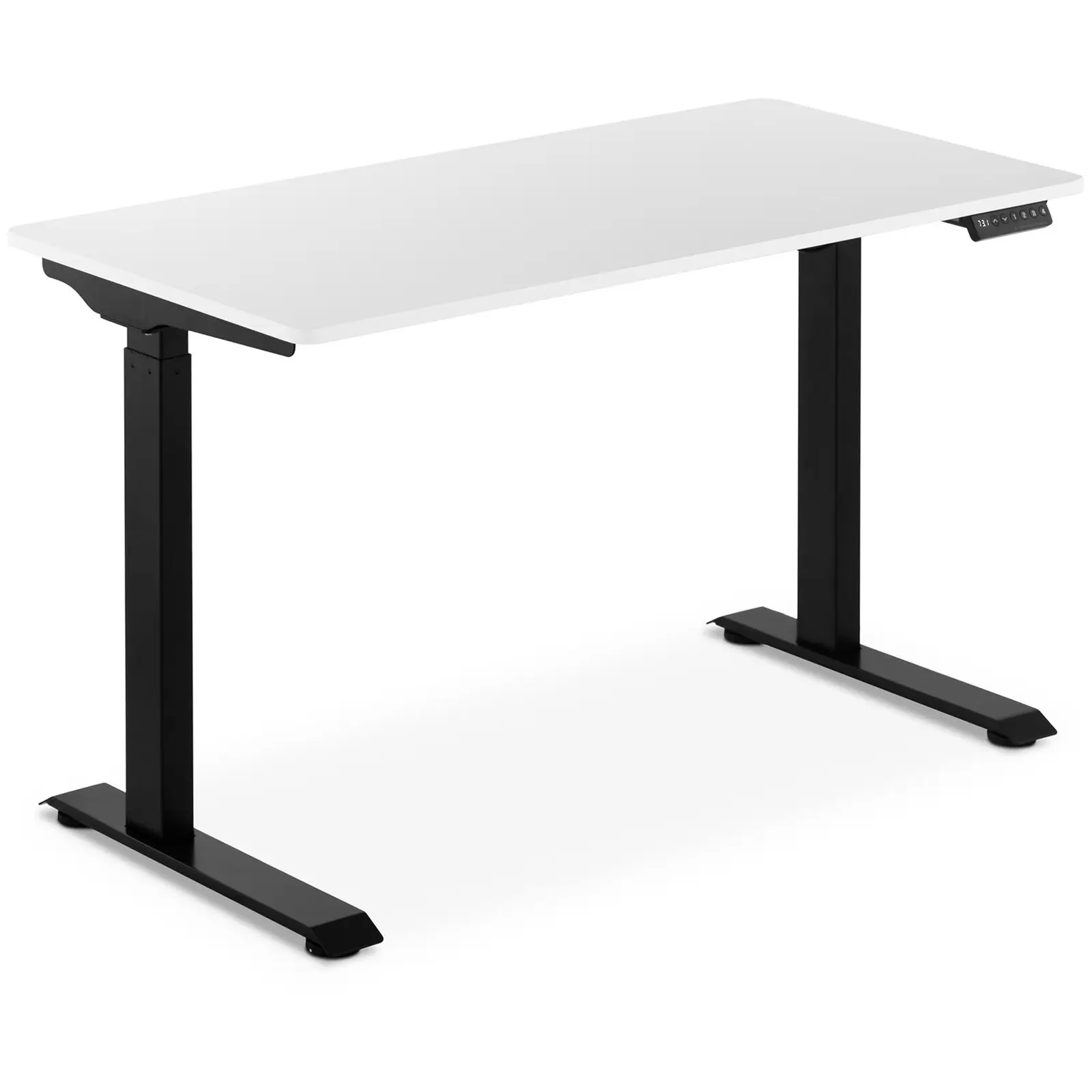 Állítható magasságú íróasztal - 90 W - 730–1233 mm - fehér/fekete | Fromm & Starck
