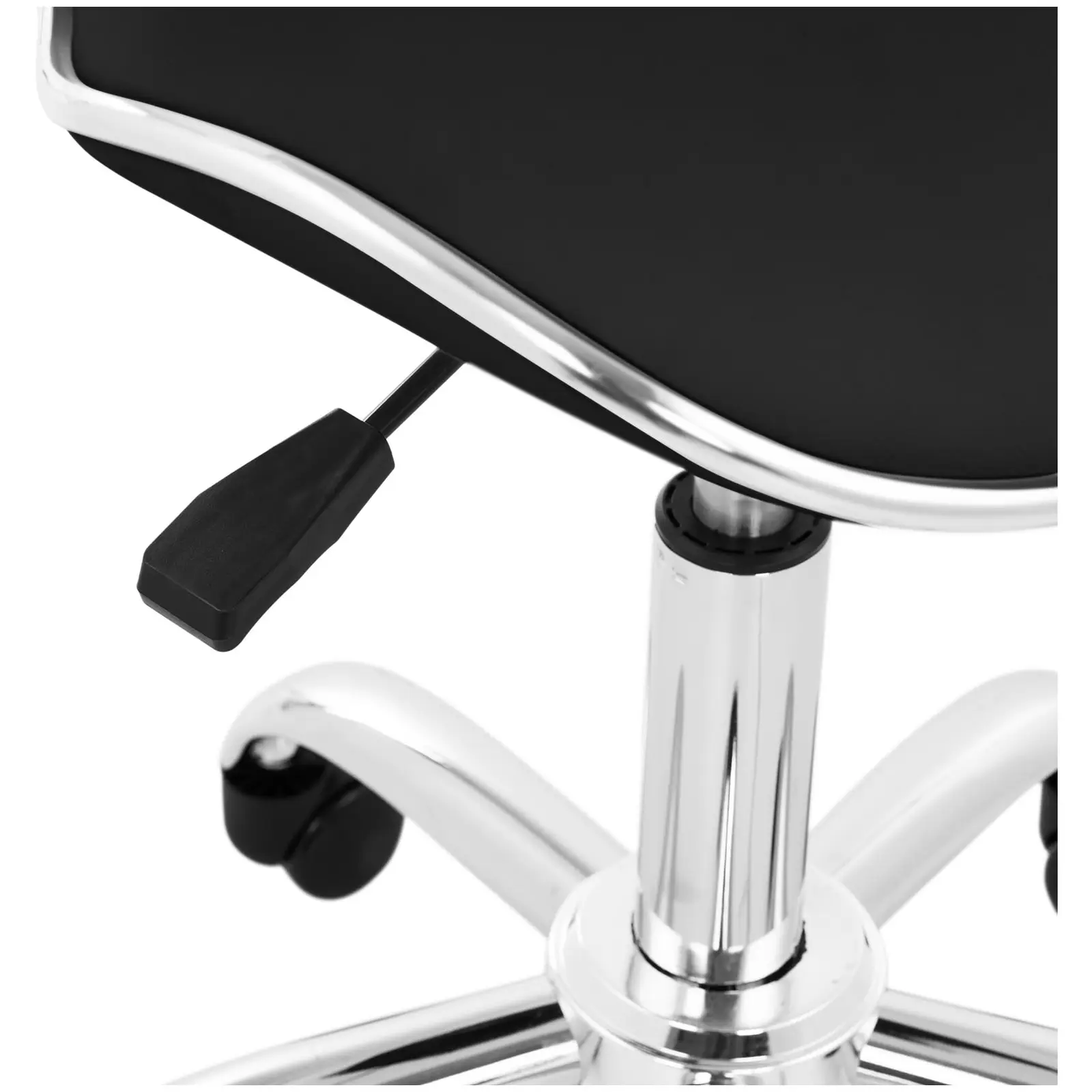 Gurulós szék háttámlával - 680–820 mm - 150 kg - Black