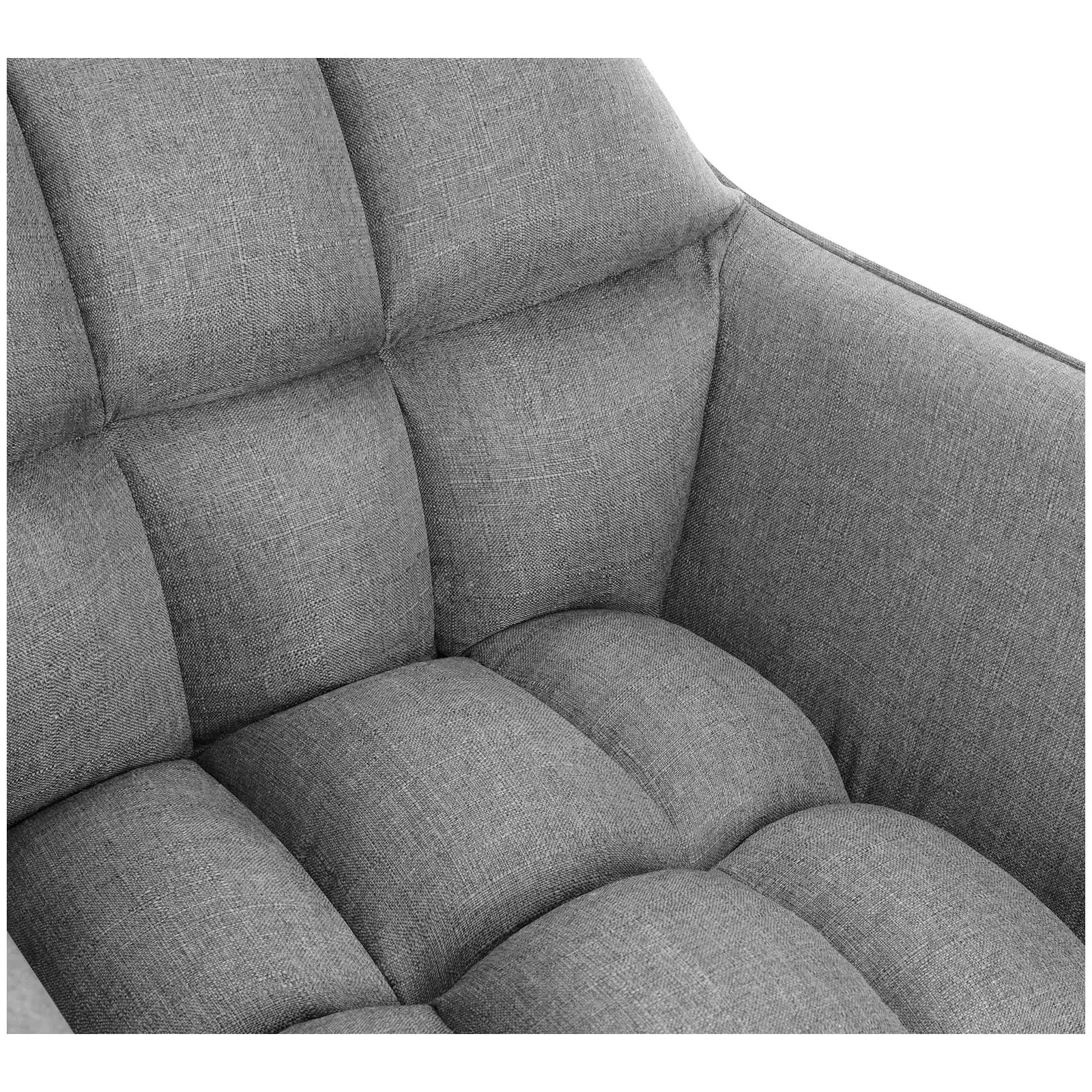 Kárpitozott szék - 150 kg-ig - ülőfelület 40 x 38,5 cm - sötétszürke