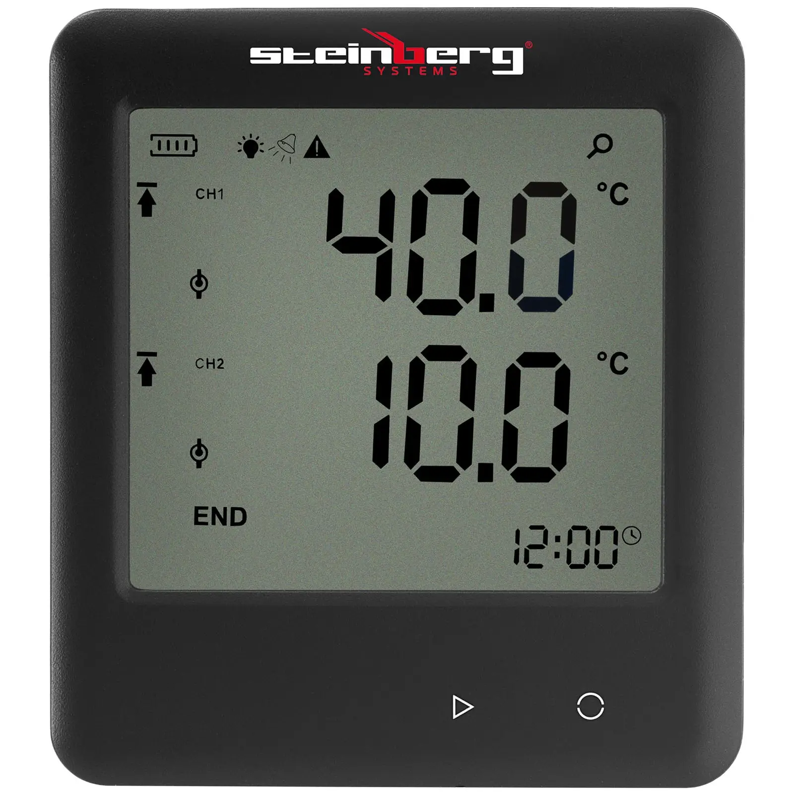 Hőmérséklet adatgyűjtő - LCD - -40 - +125 ° C - 2 külső érzékelő