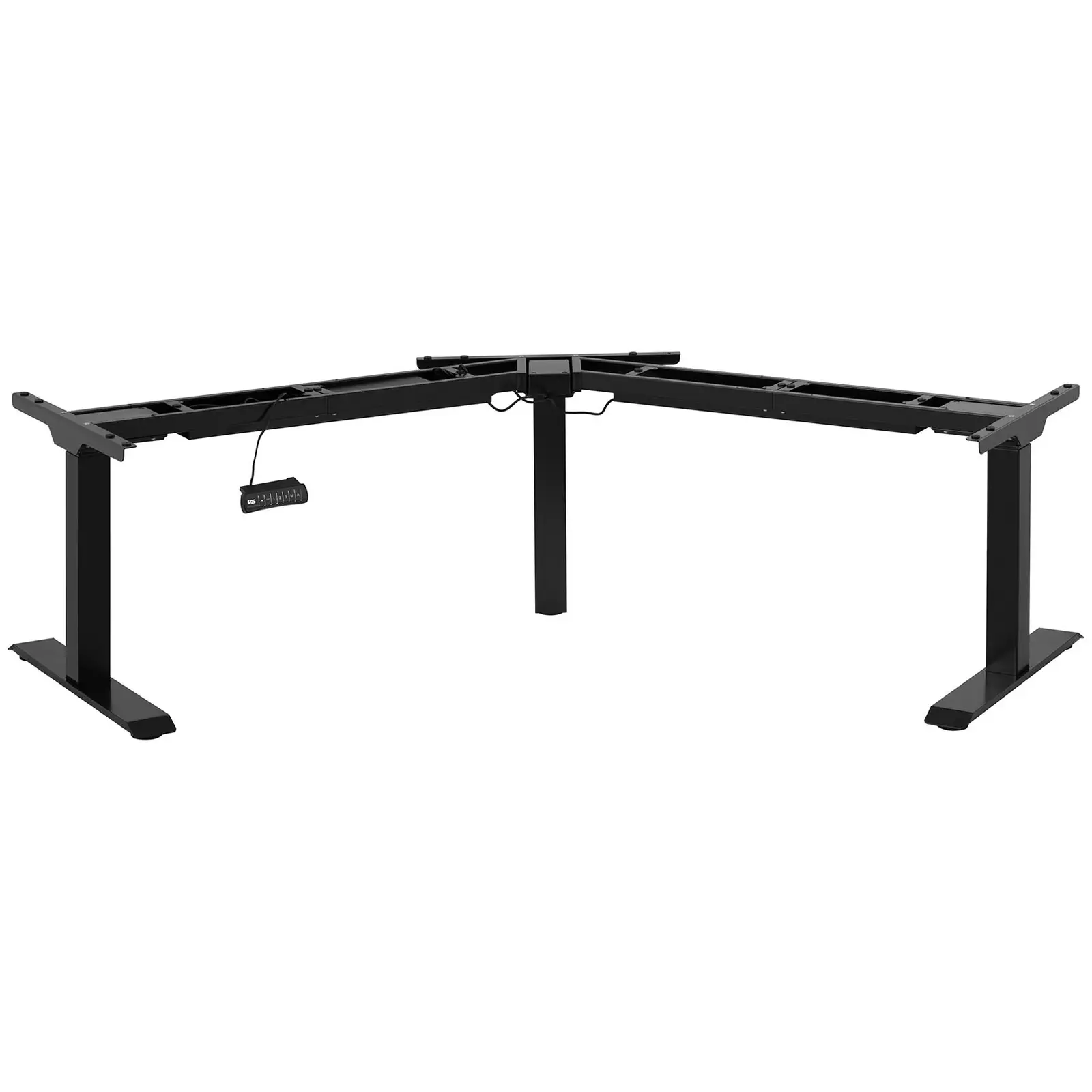 Állítható magasságú sarok asztal keret - magasság: 60–125 cm - szélesség bal/jobb: 116-186 cm - szög: 120° - 150 kg