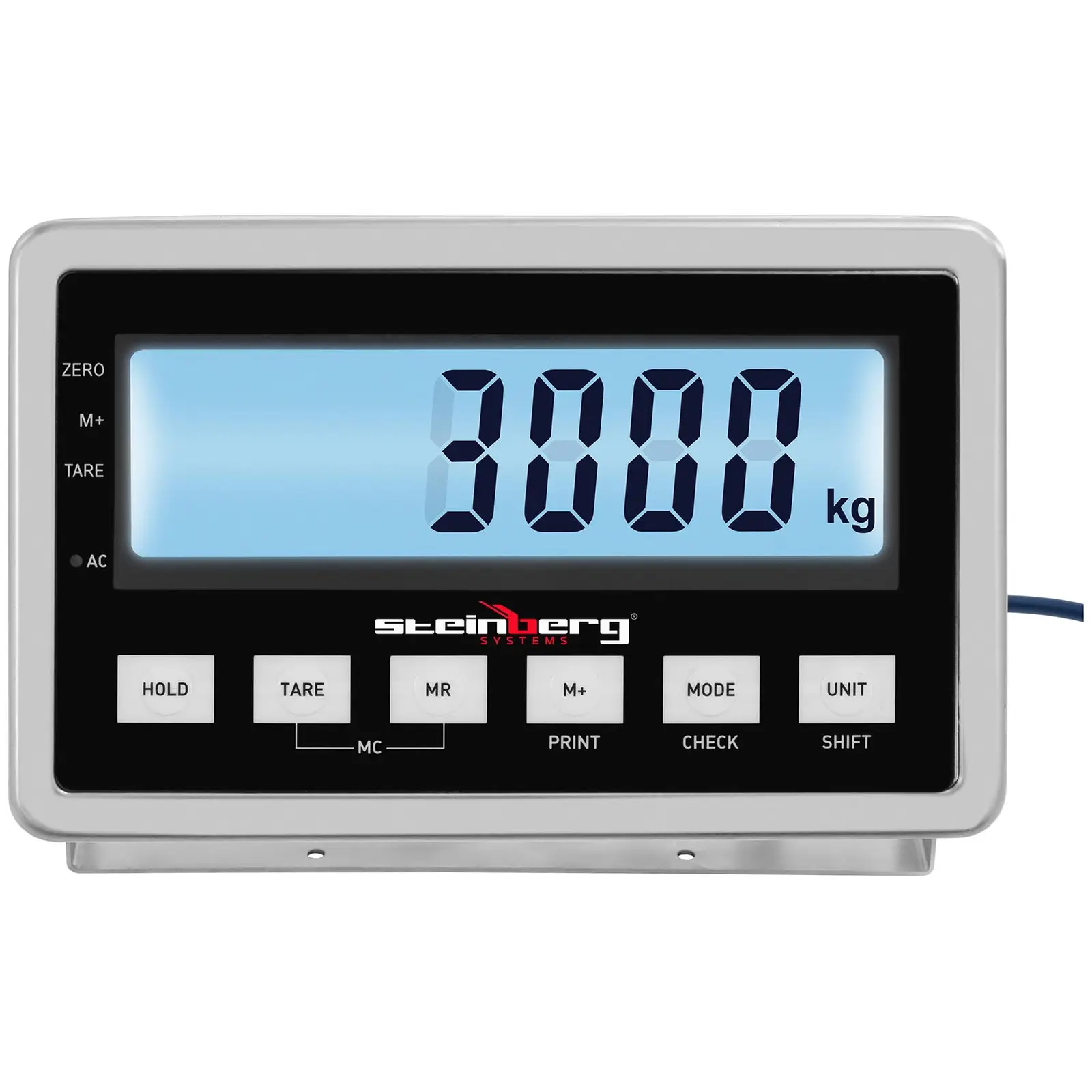 Padlómérleg - 3000 kg / 1 kg - 1500 x 1500 mm - LCD