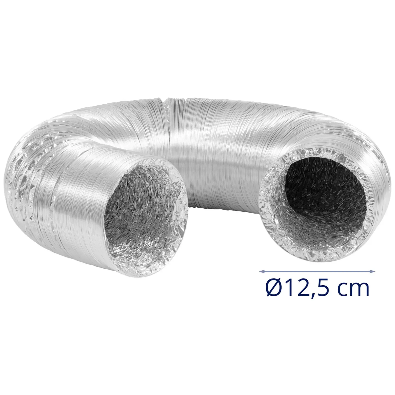 Elszívó tömlő - Ø 125 mm - 10 m hosszú - alumínium