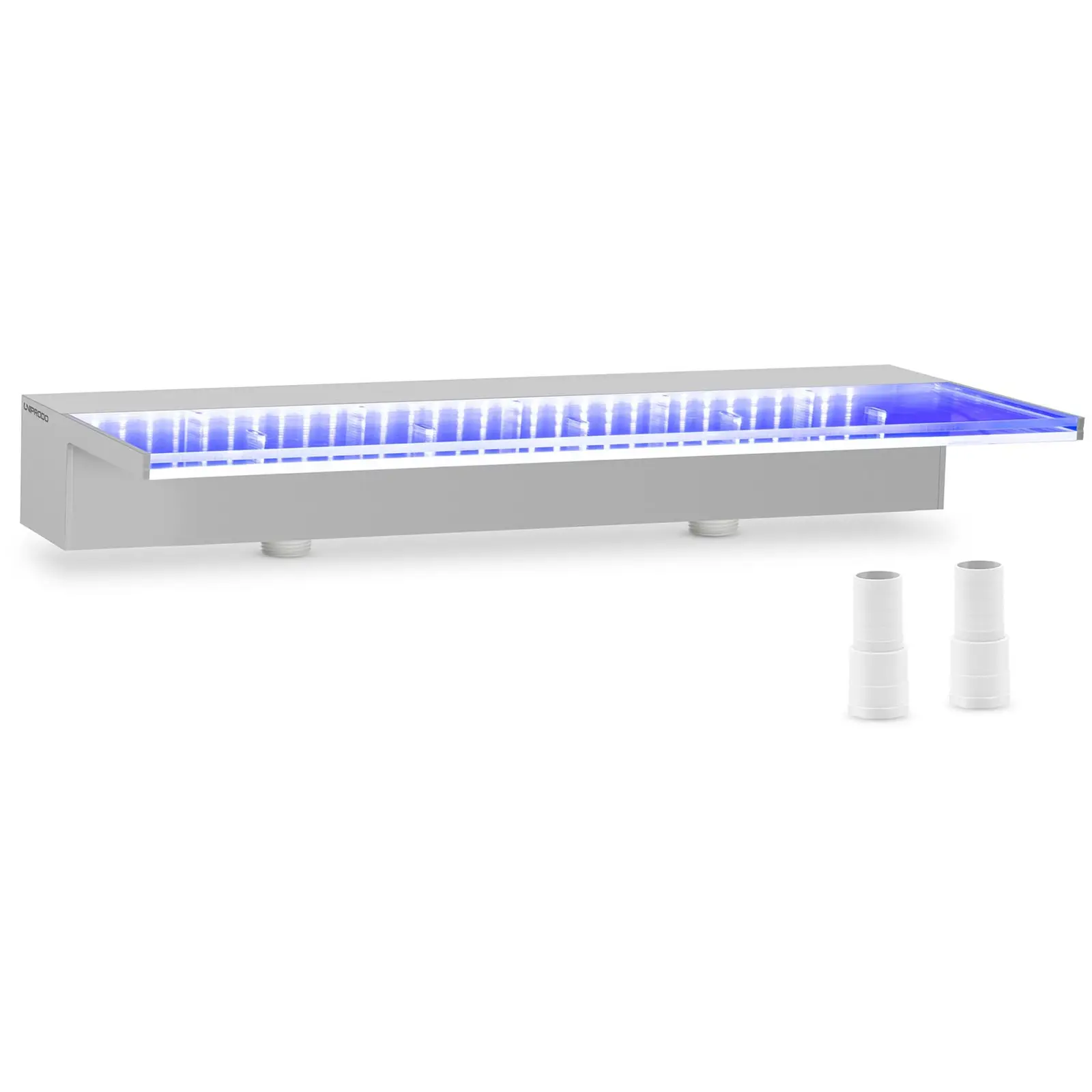 Medence szökőkút - 60 cm - LED világítás - kék/fehér - 135 mm-es vízkivezető nyílás