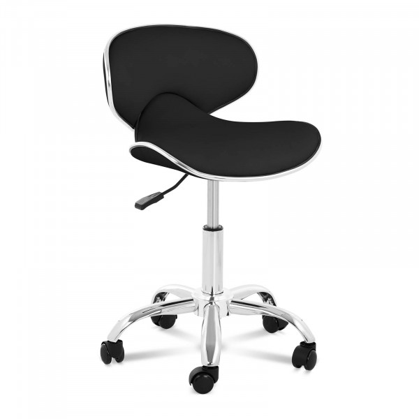 B-termék Gurulós szék háttámlával - mm - 150 kg - Fekete