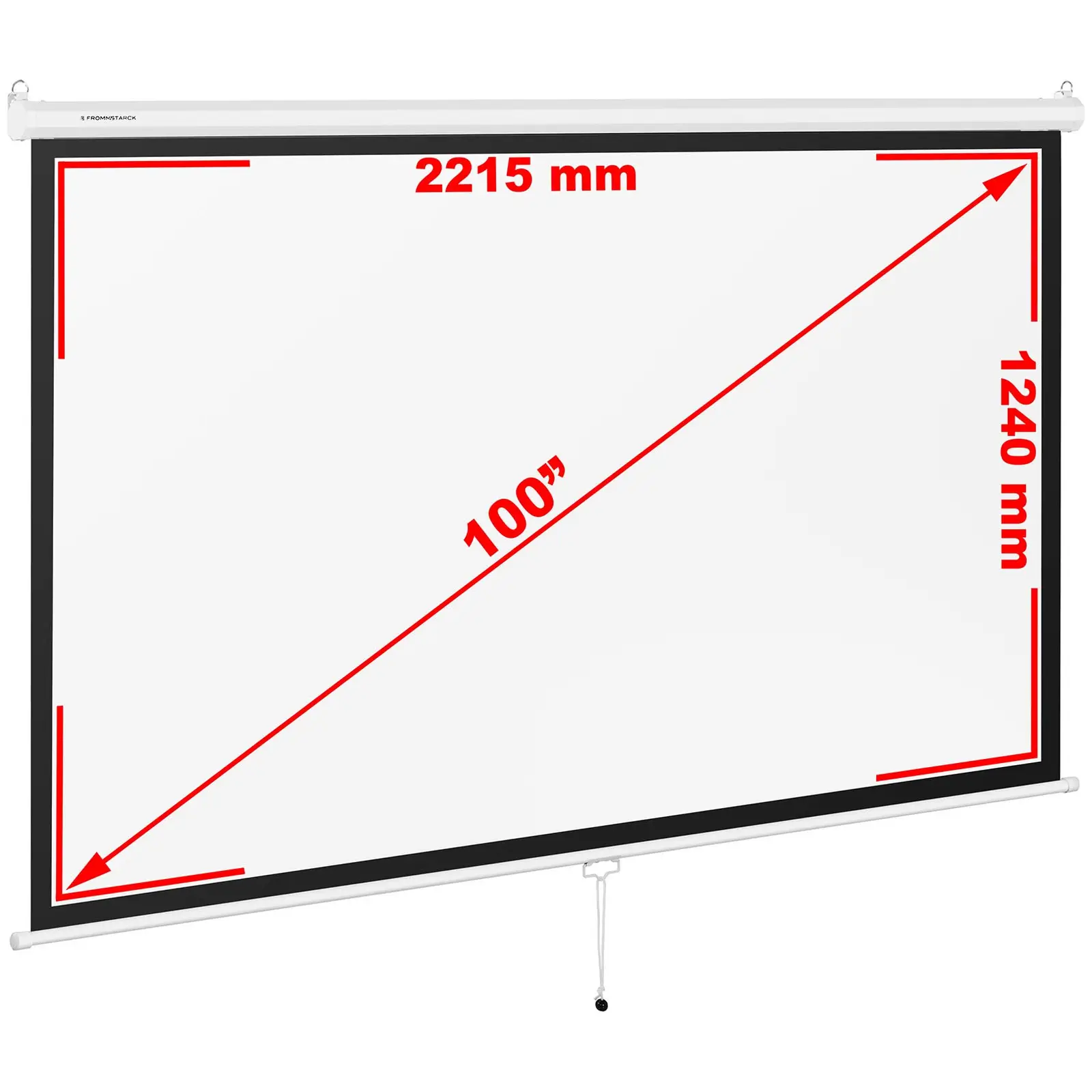 B-termék Projektor vászon - 229,5 x 145 cm - 16:9