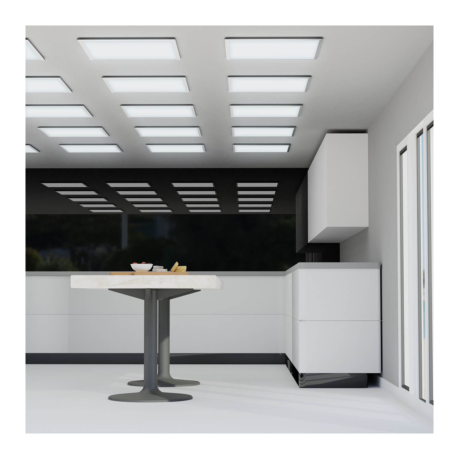B-termék LED mennyezeti panel - 62 x 62 cm - 48 W - 4.560 lm - 5700 K