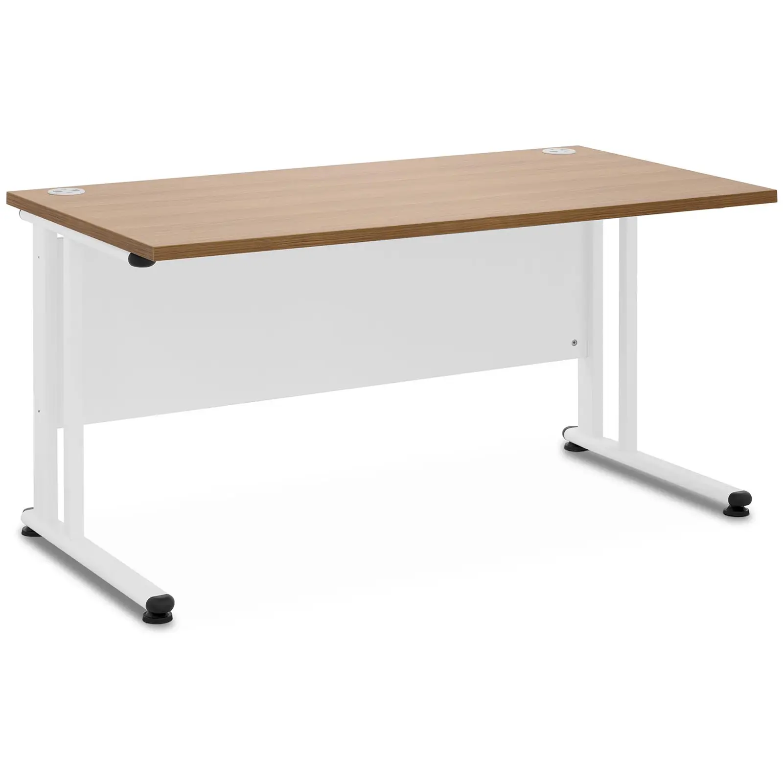 Íróasztal - 140 x 73 cm - barna/fehér