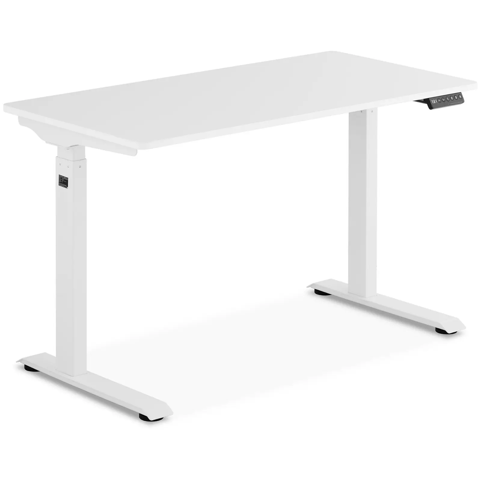 Állítható magasságú íróasztal - 90 W - 730–1233 mm - fehér