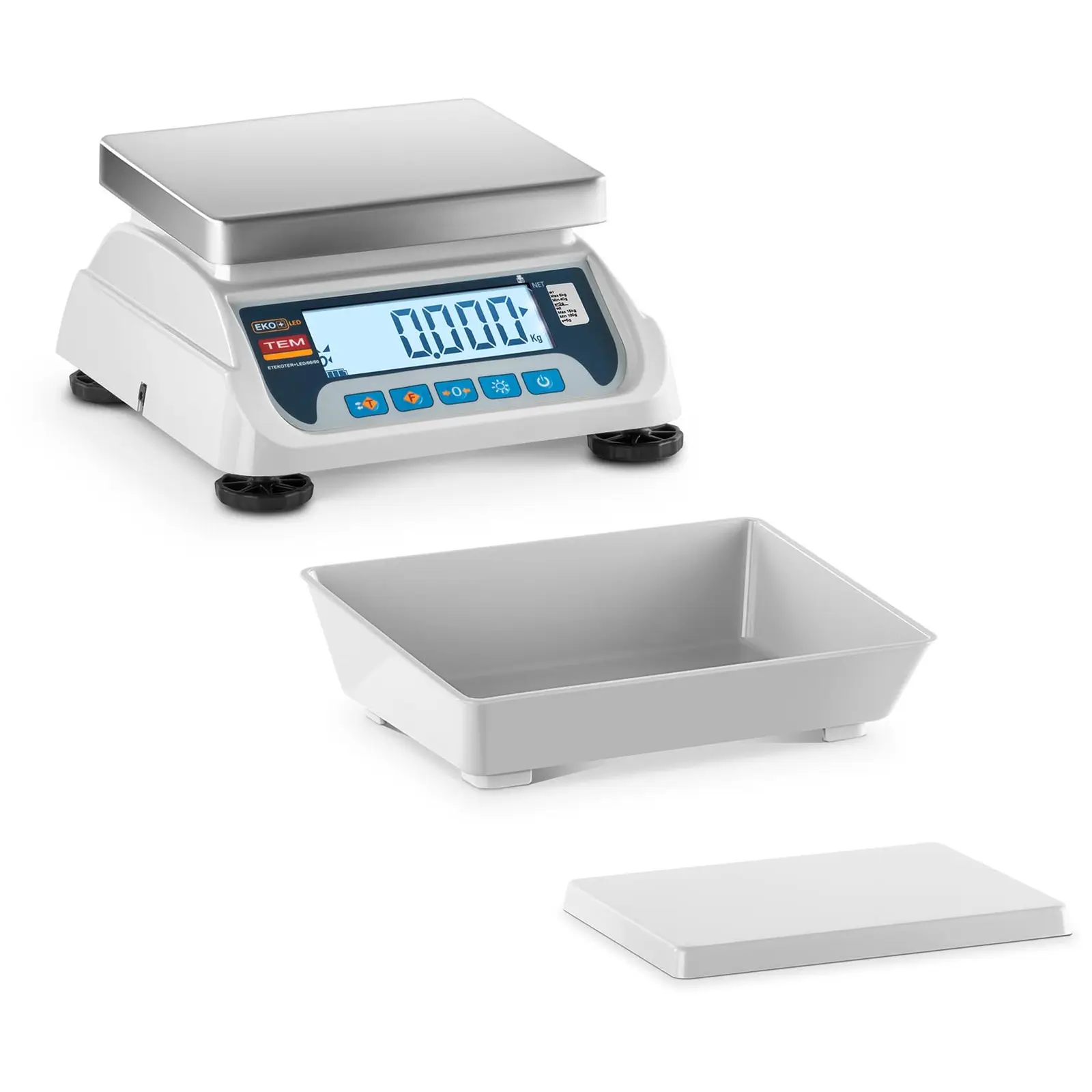 Asztali mérleg - hitelesített - 3 kg / 1 g - LCD