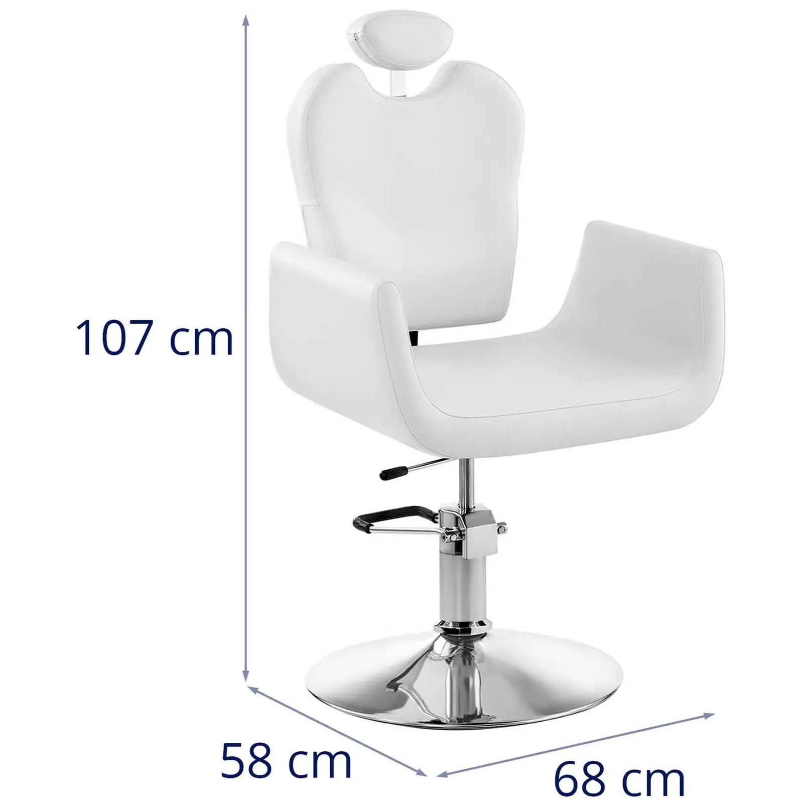 Fodrász szék Livorno fehér