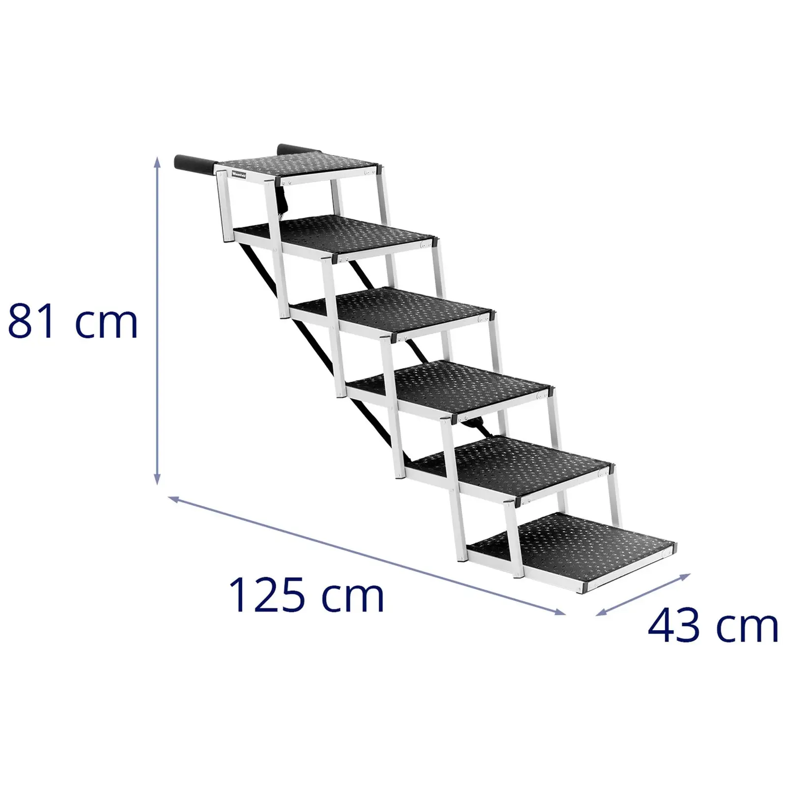 Kutyalépcső - magasság: 81 cm - 68 kg - 6 lépcsőfok