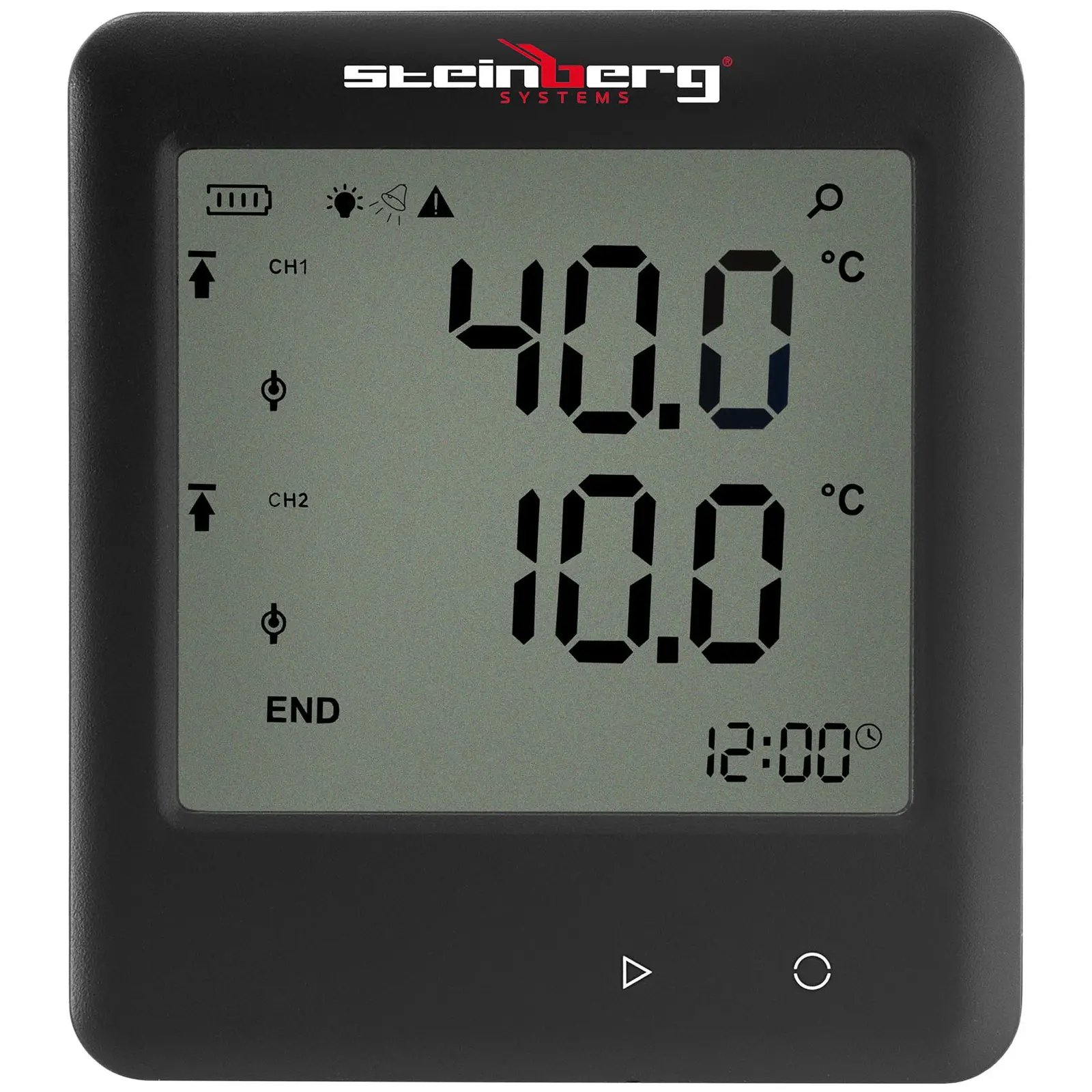 Hőmérséklet adatgyűjtő - LCD - -200 - +250 - 2 külső szenzor
