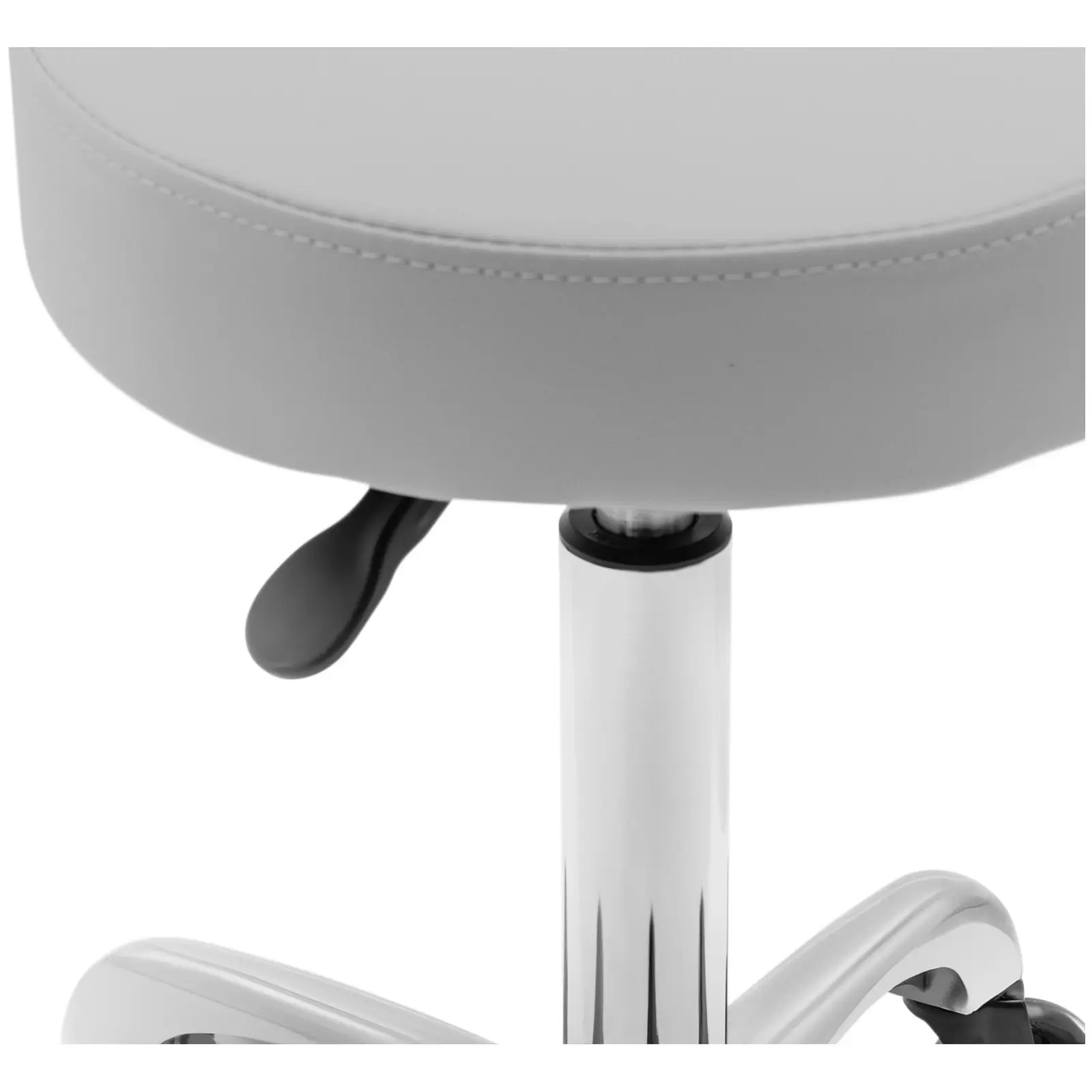 Gurulós szék háttámlával - 540–720 mm - Light grey