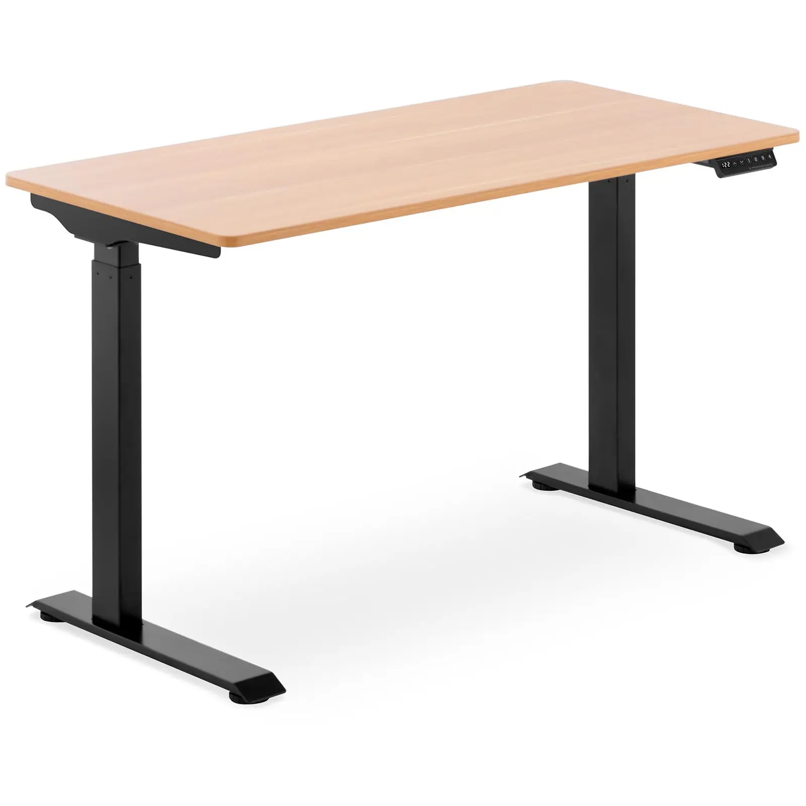 Állítható magasságú íróasztal - 90 W - 730–1233 mm - barna/fekete | Fromm & Starck
