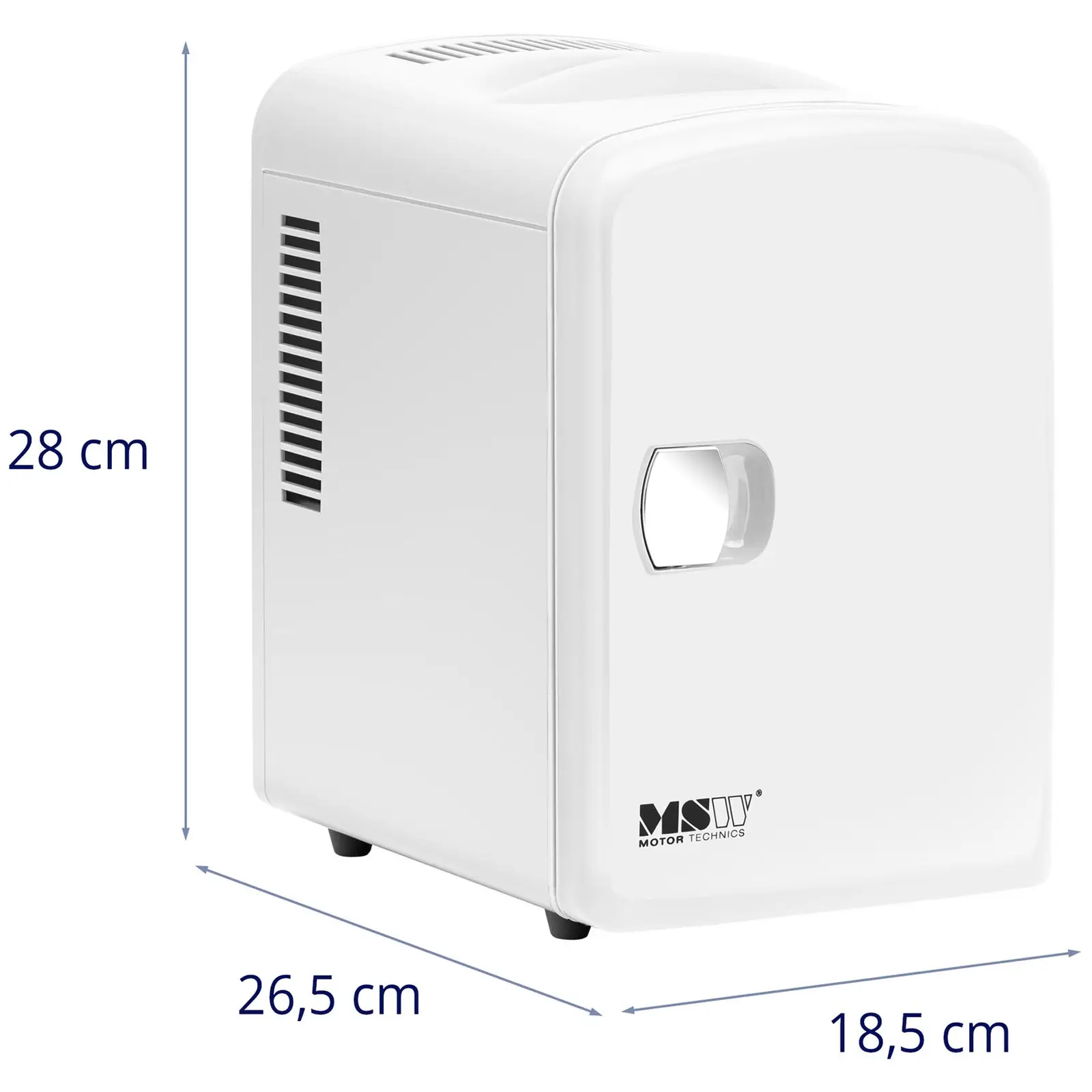 Mini hűtő - 12 V / 230 V - 2 az 1-ben melegen tartó funkcióval - 4 l - fehér