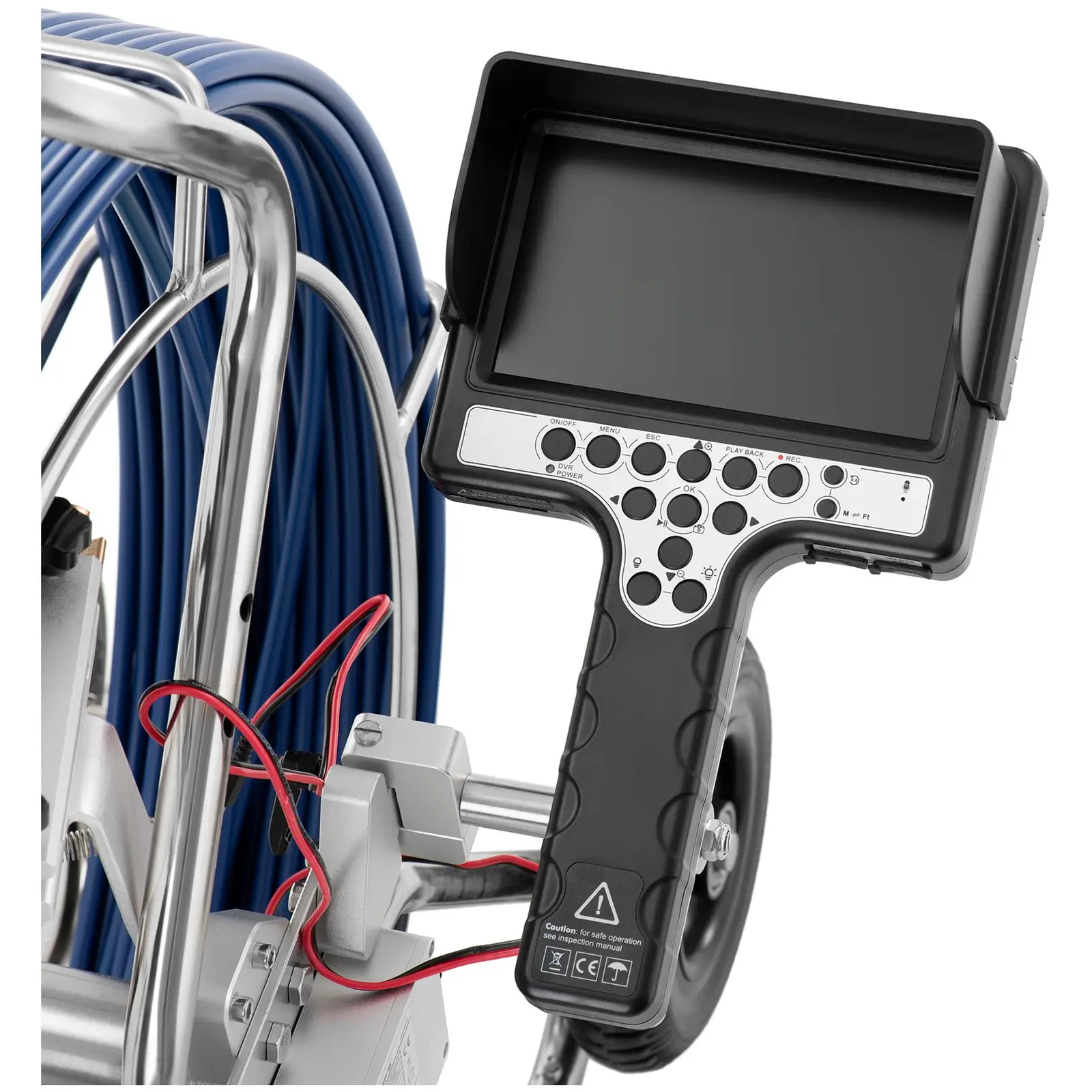 Endoszkóp kamera - 60 m - 6 LED - 7" IPS kijelző