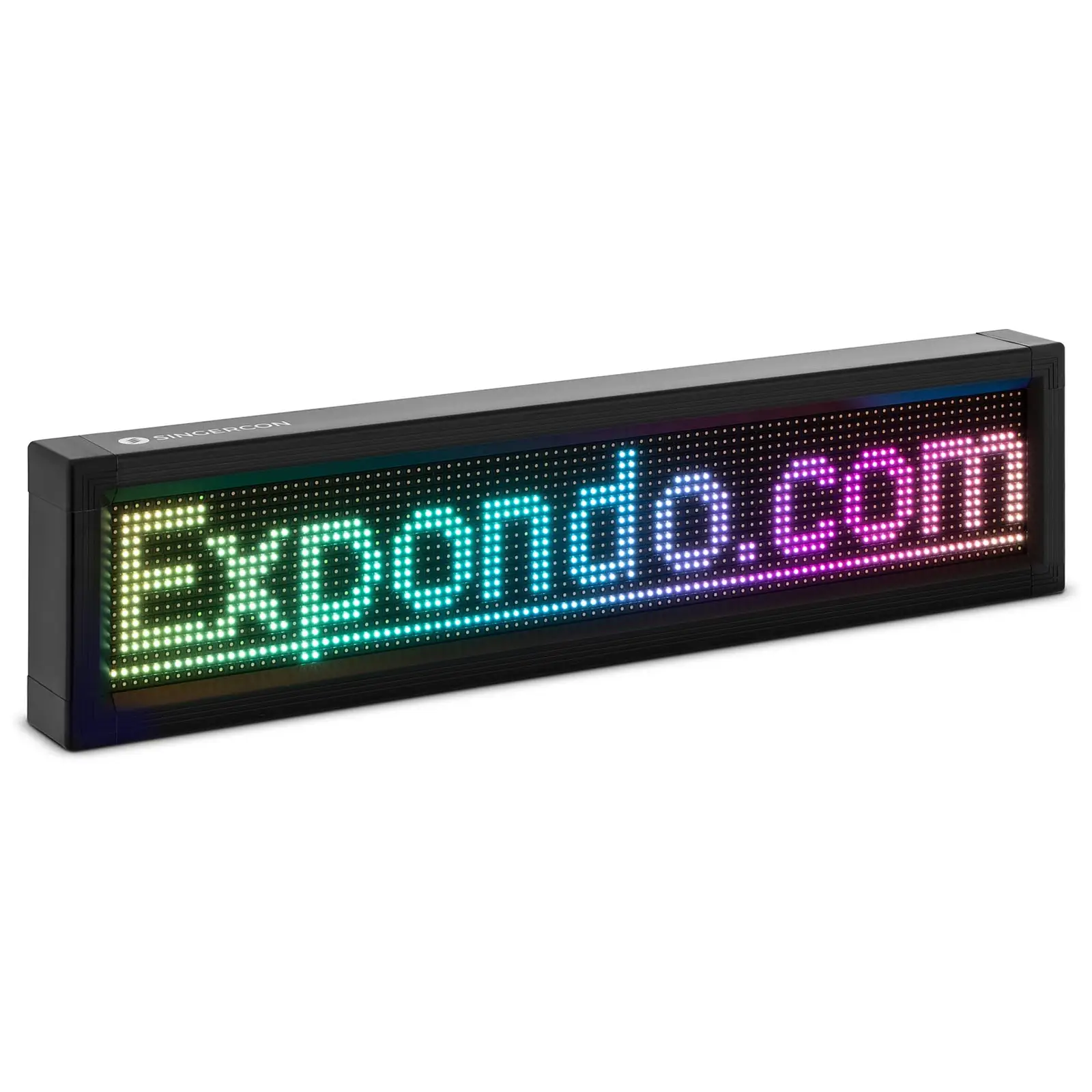 LED tábla - 96 x 16 színes LED - 67 x 19 cm - a következőn keresztül programozható: iOS / Android 