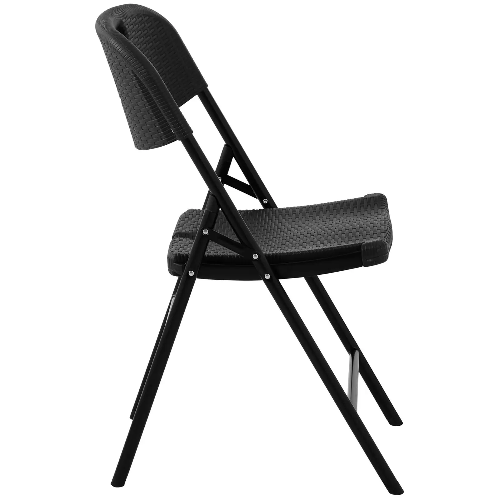 B-termék Összecsukható szék - 180 kg - Royal Catering - ülés: 40 x 38 cm - fekete