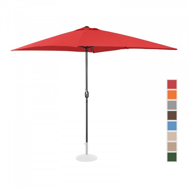 B-termék Nagy napernyő - piros - szögletes - 200 x 300 cm