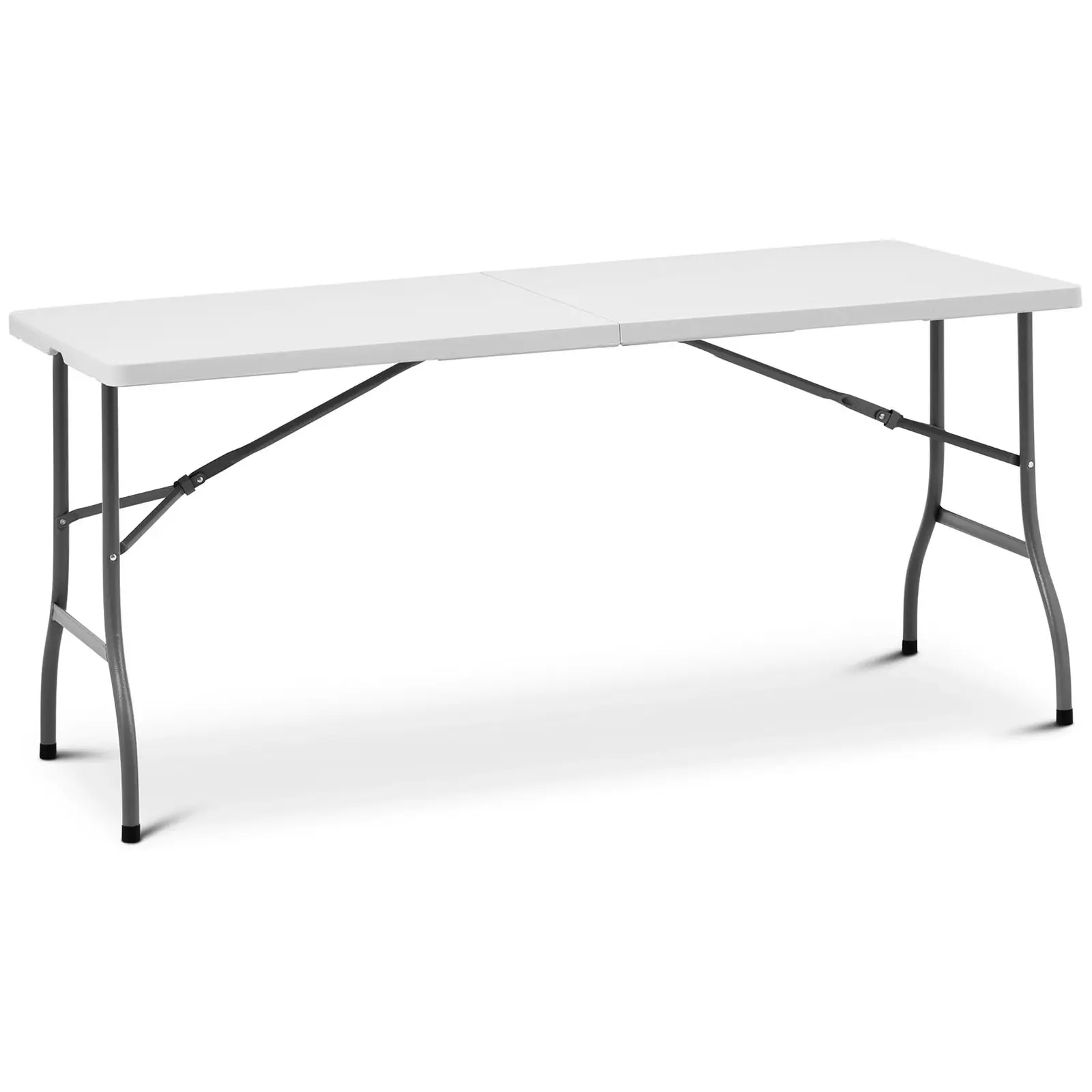 Összecsukható asztal - 1520 x 700 x 740 mm - Royal Catering - 150 kg - kültéri/beltéri - Fehér