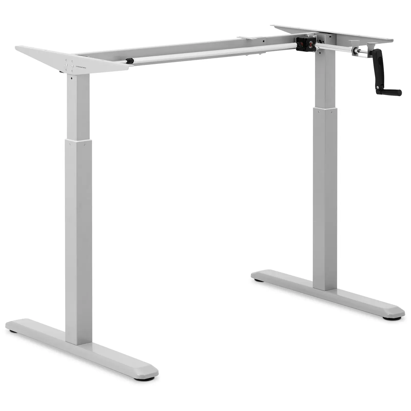 Állítható magasságú asztal keret - manuális - 70 kg - szürke
