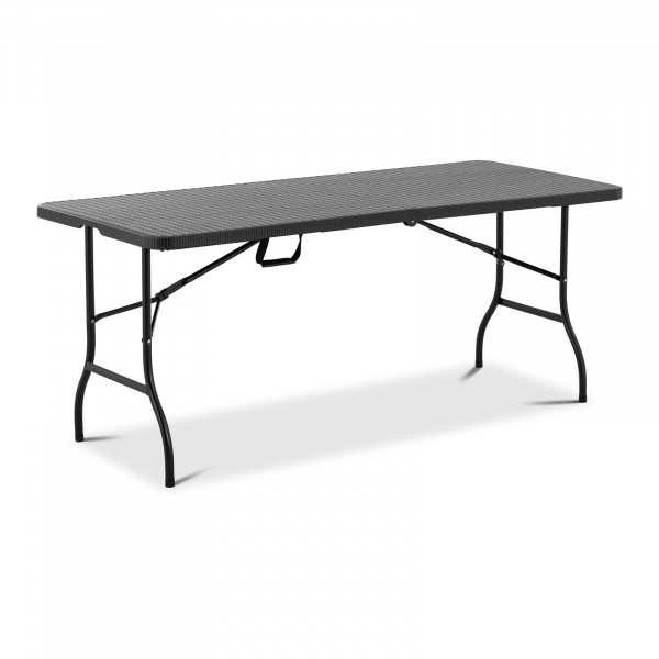 B-termék Összecsukható asztal - 1830 x 750 x 740 mm - Royal Catering - 150 kg - kültéri/beltéri - fekete