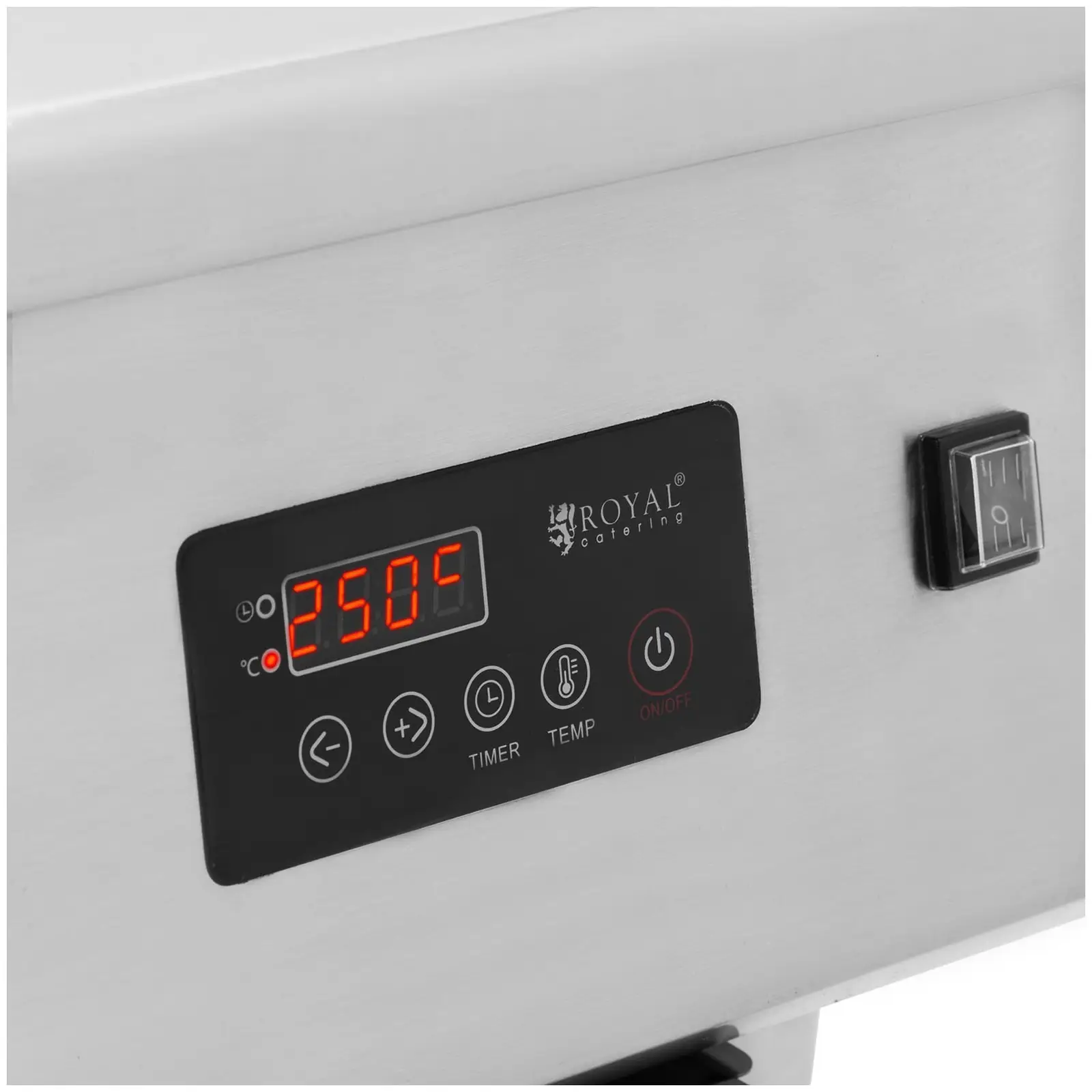 Indukciós grill lap - 600 x 520 mm - sima - 6000 W - Royal Catering