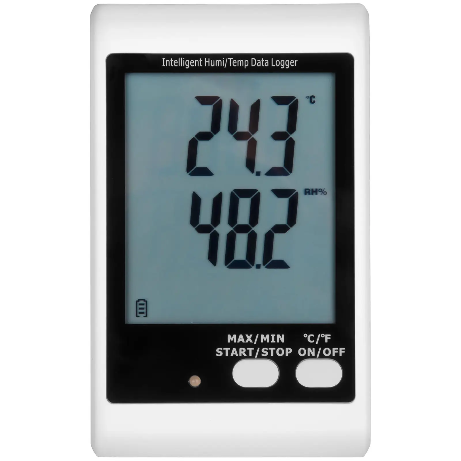 B-termék Hőmérséklet- és páratartalom mérő - LCD - (-40)-tól +125 °C-ig - 0-100% rH - külső szenzor