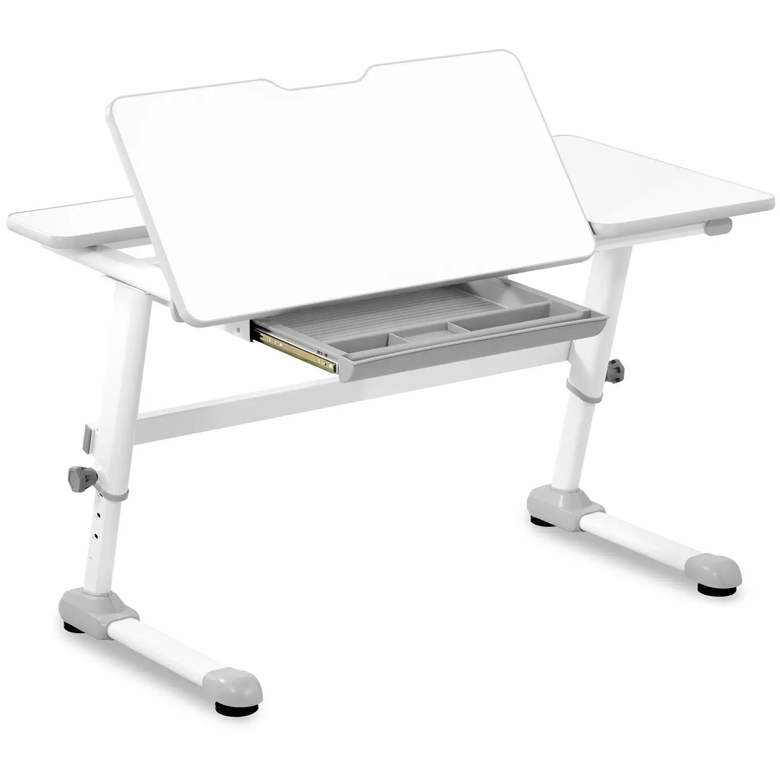 Állítható magasságú gyerek íróasztal - 120 x 66 cm - 0–50° dönthető - magasság: 600–760 mm - fiókkal | Fromm & Starck
