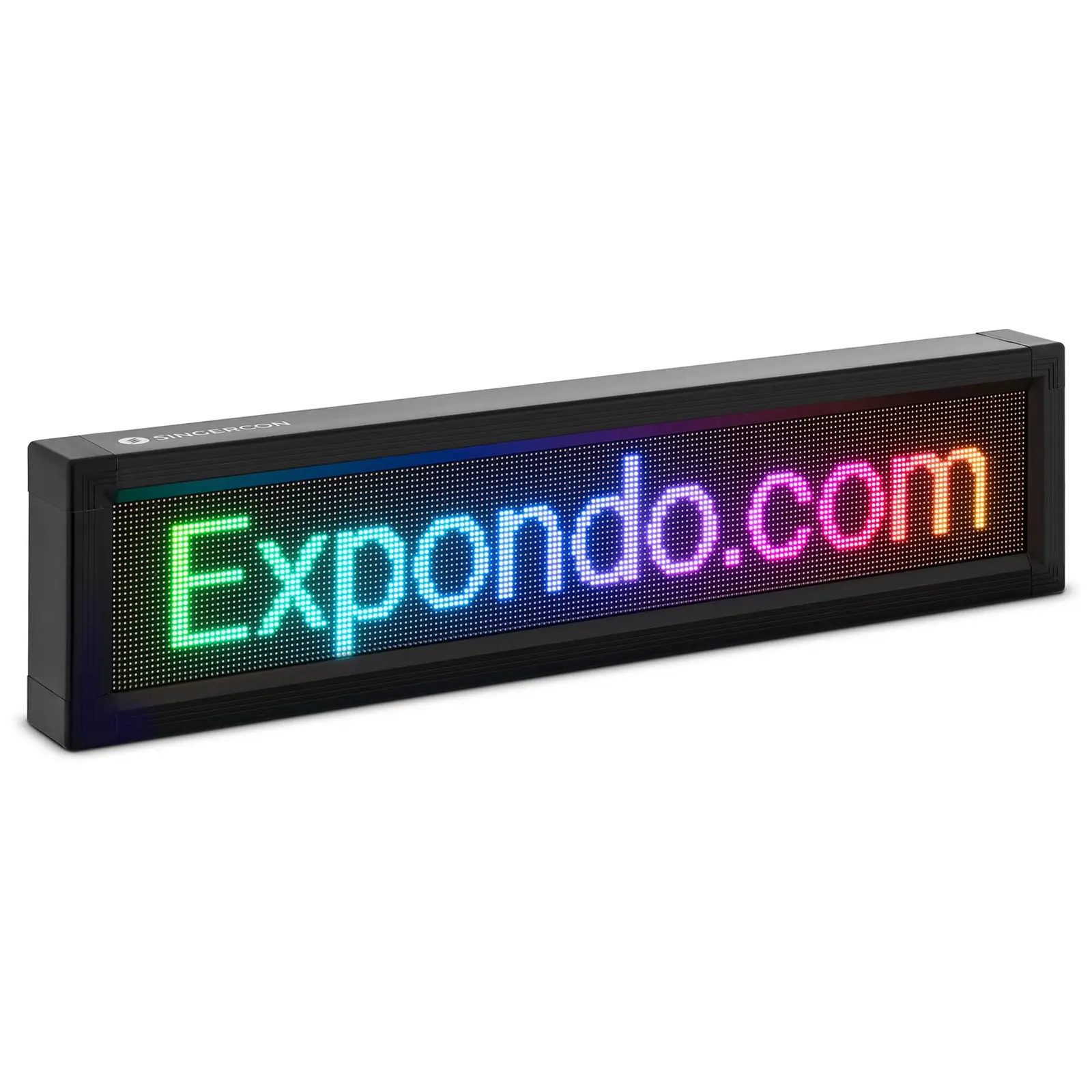 LED tábla - 192 x 32 színes LED - 67 x 19 cm - a következőn keresztül programozható: iOS / Android 