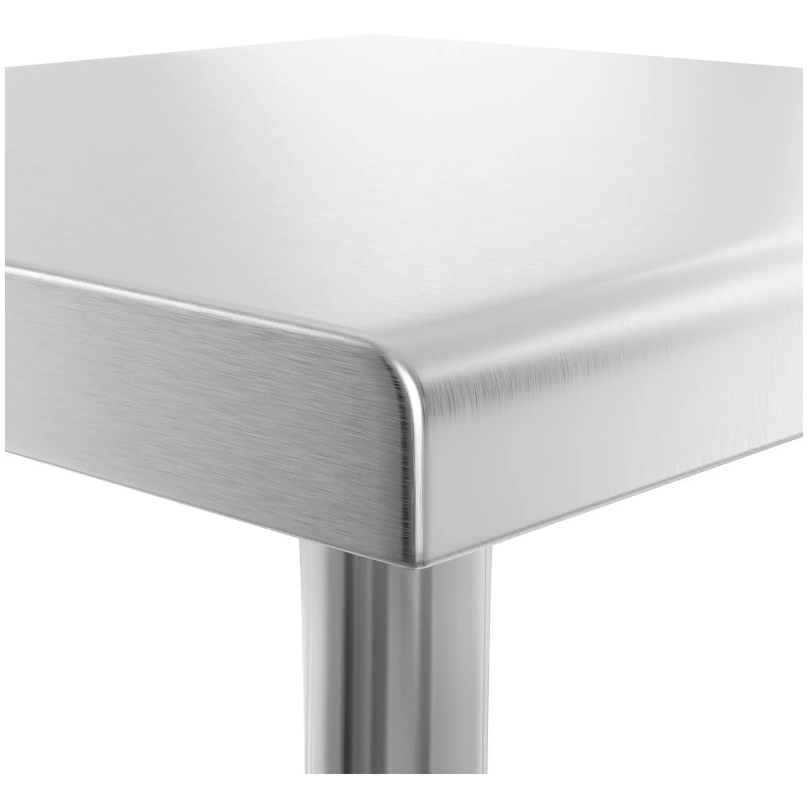 Rozsdamentes acél asztal - 90 x 60 cm - 210 kg terhelhetőség