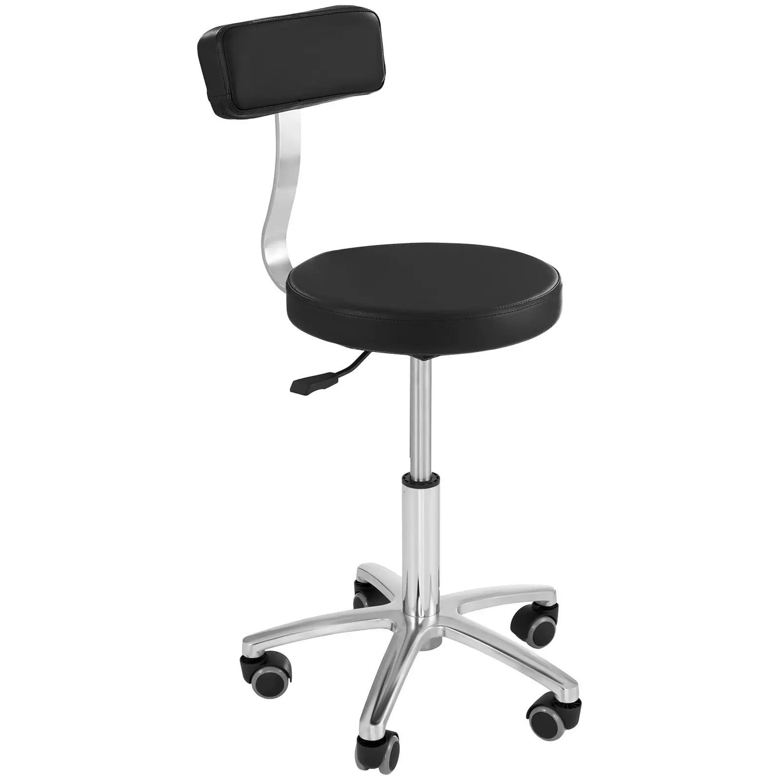 Fodrász szék - 445–580 mm - 150 kg - Fekete | physa