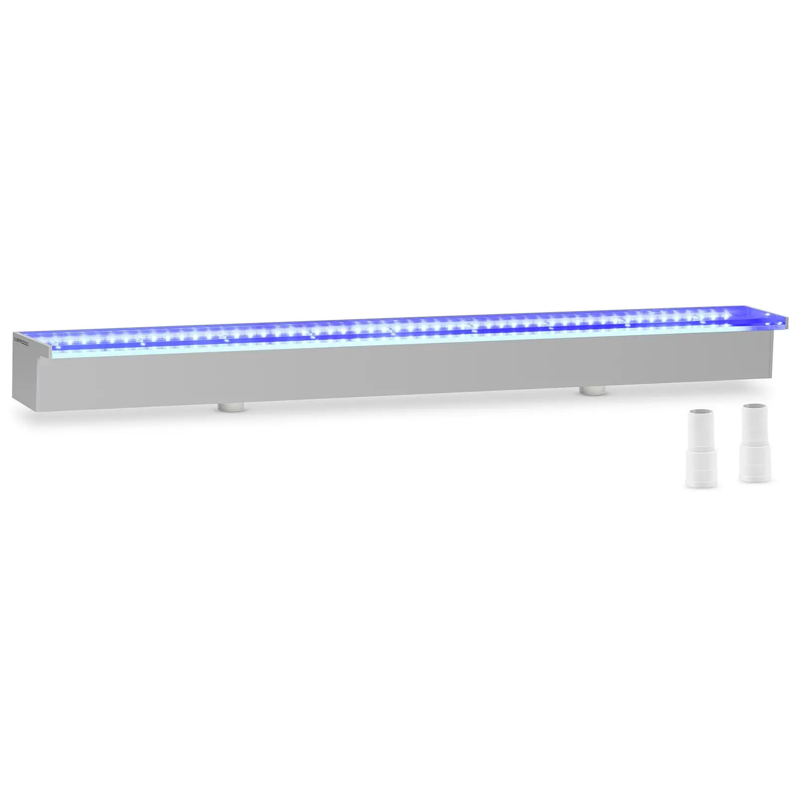 Medence szökőkút - 90 cm - LED világítás - kék/fehér - 30 mm-es vízkivezető nyílás