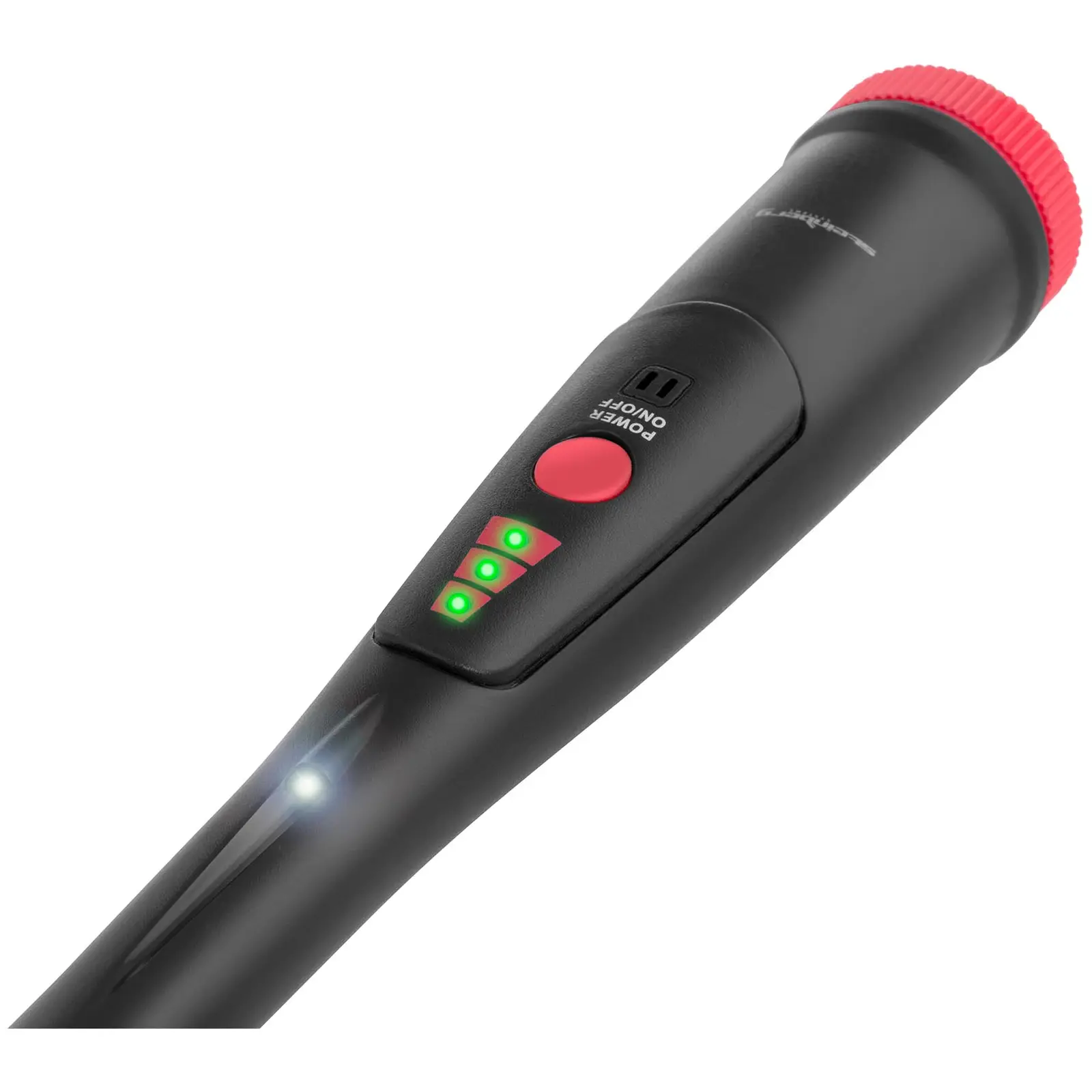 Pinpointer fémdetektor - 10 cm - 360° - LED-zseblámpa