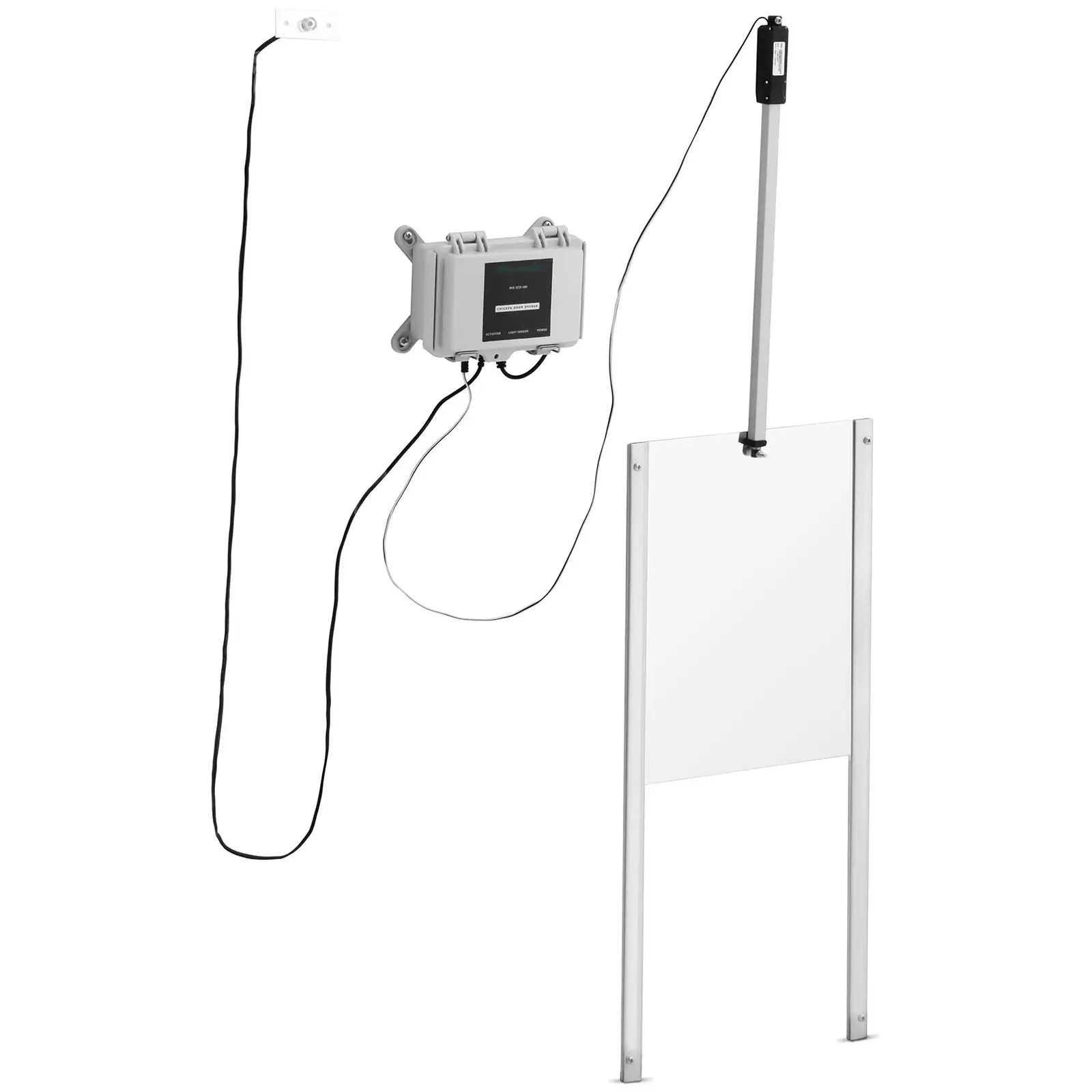 Automata tyúkól ajtó - időzítő / fényérzékelő - tápegység - vízálló ház - blokkolásgátló funkció | Wiesenfield