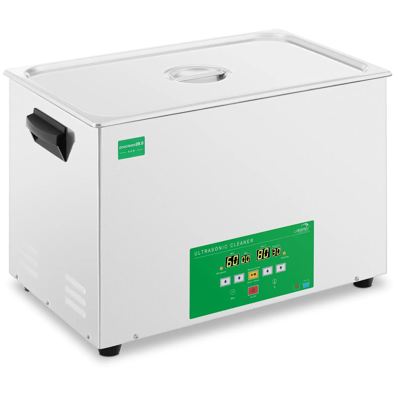 Ultrahangos tisztító - 28 liter - 480 W - Gyors memória Eco