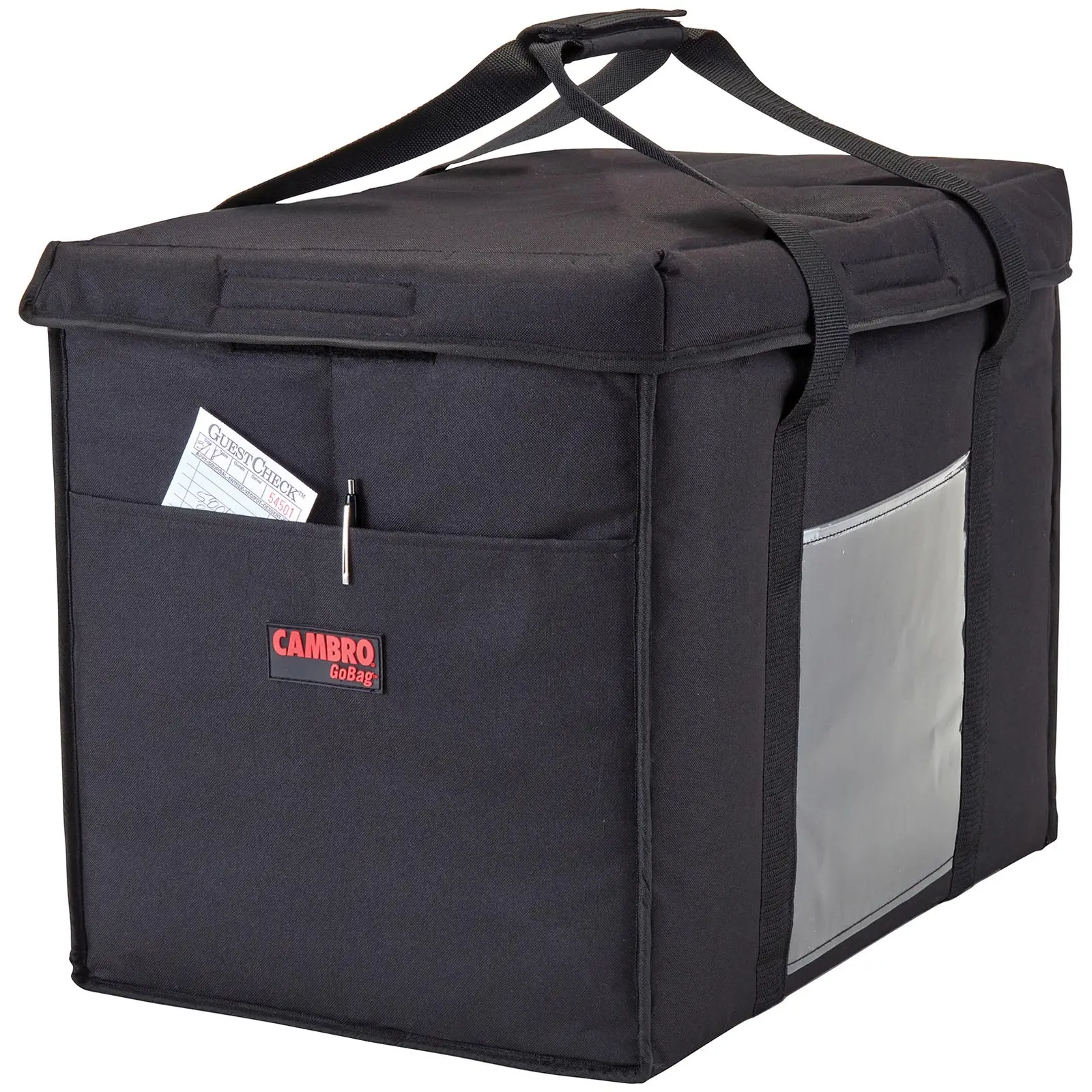 Ételszállító táska – 53.5 x 35.5 x 43 cm – Black – összehajtható
