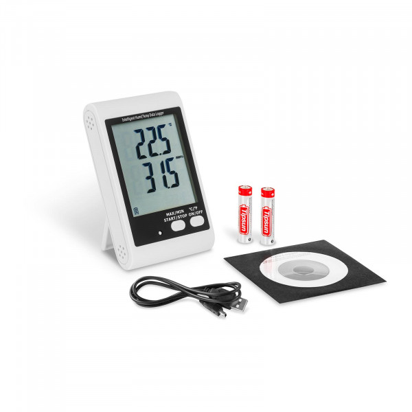 B-termék Hőmérséklet és páratartalom adatgyűjtő -LCD kijelző