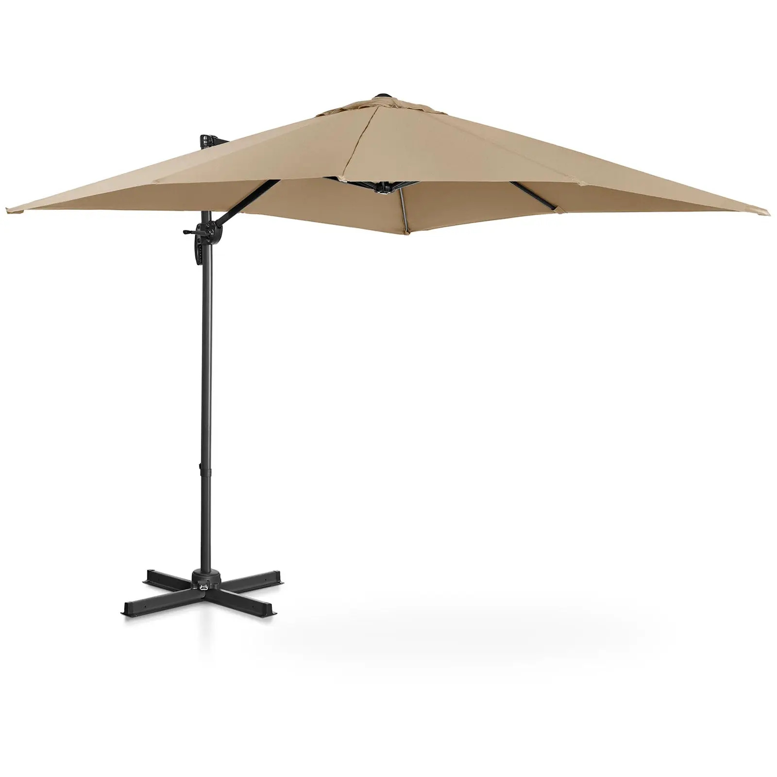 B-termék Lámpa formájú napernyő - tópszínű - szögletes - 250 x 250 cm - forgatható