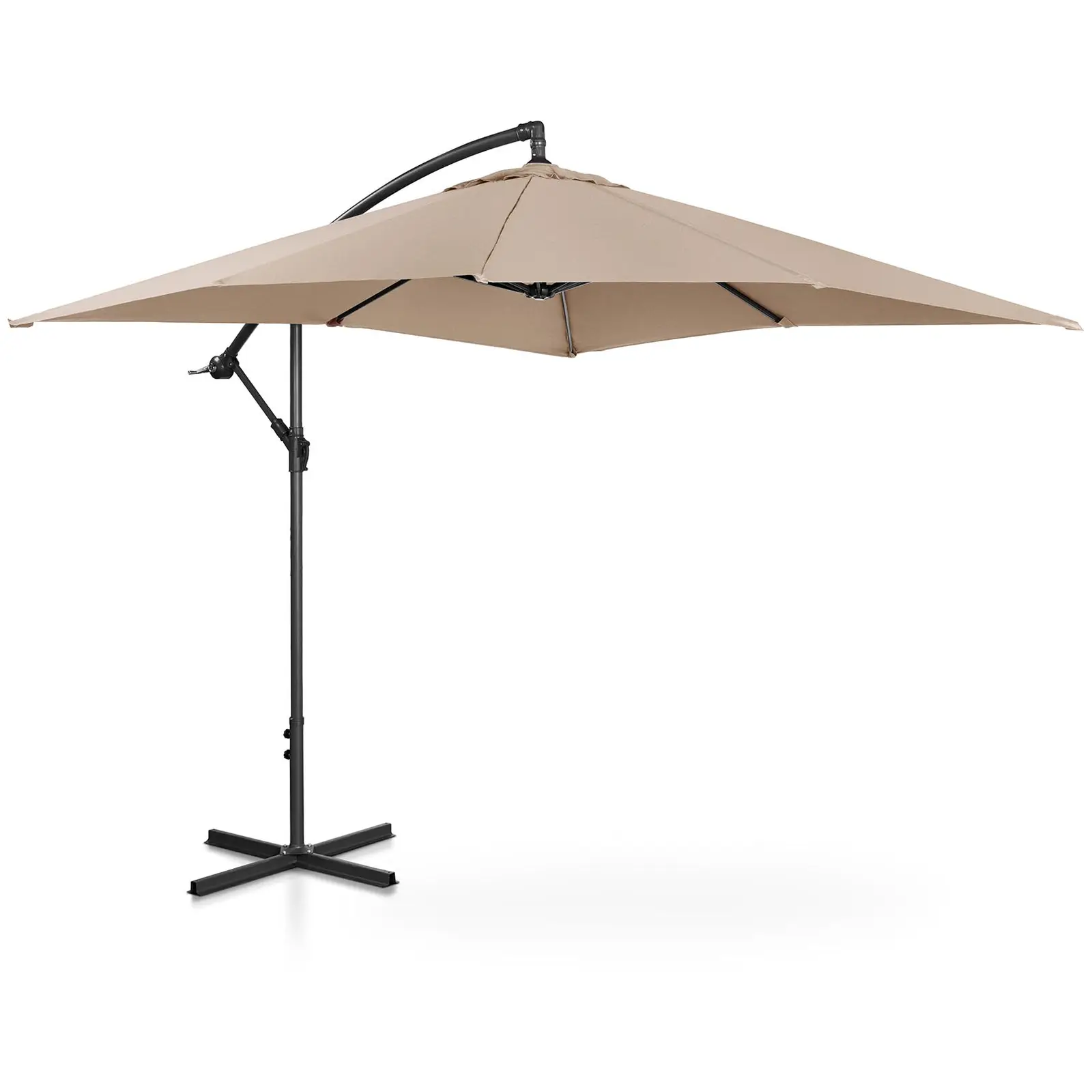 Lámpa formájú napernyő - Cream - négyszögletes -  250 x 250 cm - dönthető