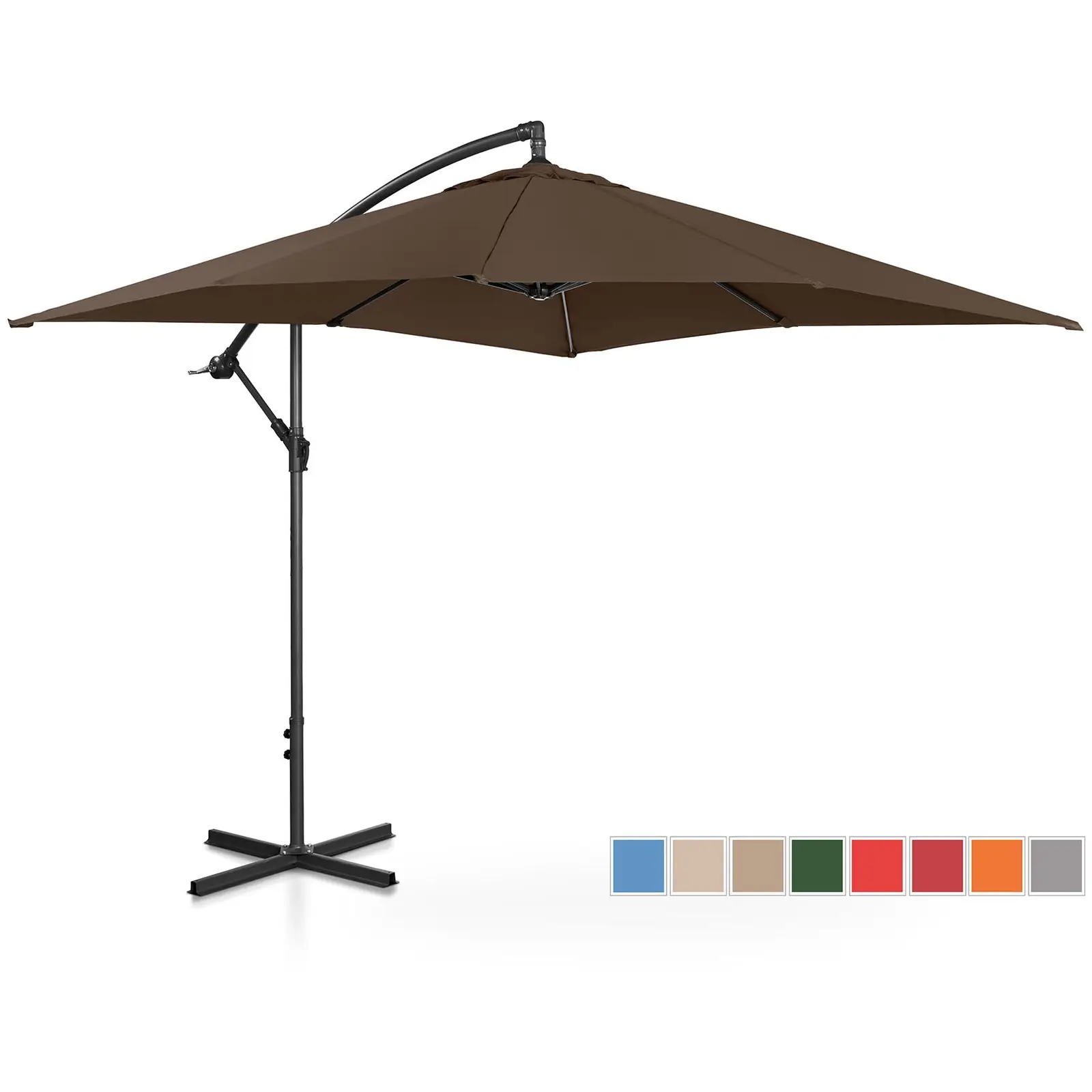 Lámpa formájú napernyő - Brown - négyszögletes -  250 x 250 cm - dönthető