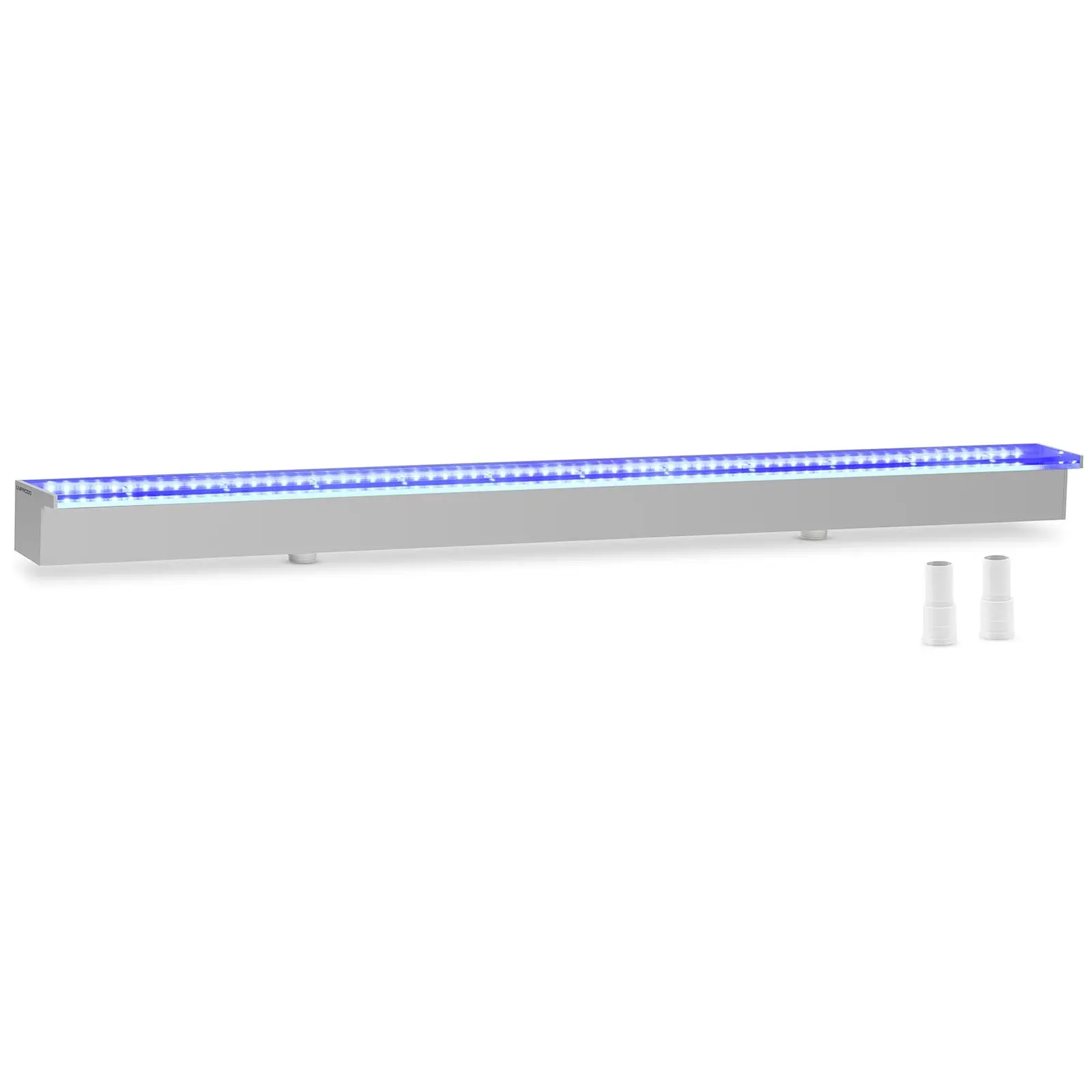 Medence szökőkút - 120 cm - LED világítás - kék/fehér - 30 mm-es vízkivezető nyílás