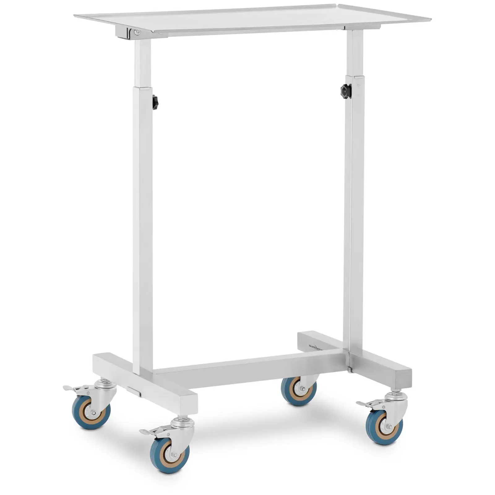 Műszerasztal - mobil - 60 x 40 cm - állítható magasságú - rozsdamentes acél / gumi | Steinberg Systems