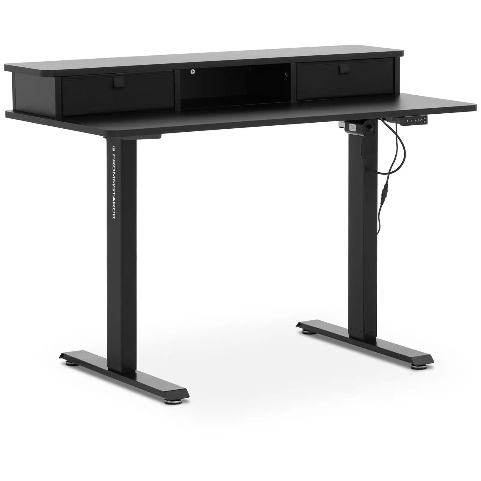 Állítható magasságú íróasztal - 720–1200 mm - 80 kg - fehér/faszínű | Fromm & Starck